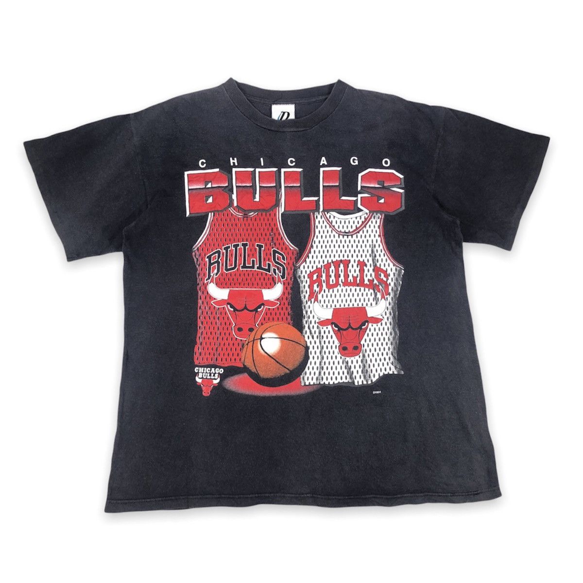 NBA Vintage 90s Chicago Bulls NBA Basketball OVP Tshirt Size US L / EU 52-54 / 3 - 1 Thumbnail