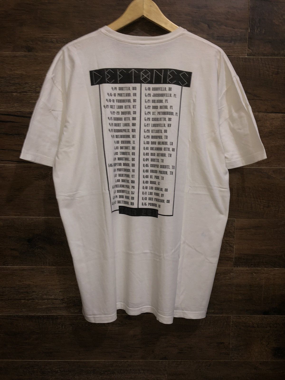Band Tees × Vintage Vintage Deftones Tour 2011 Shirt Size US XL / EU 56 / 4 - 3 Thumbnail