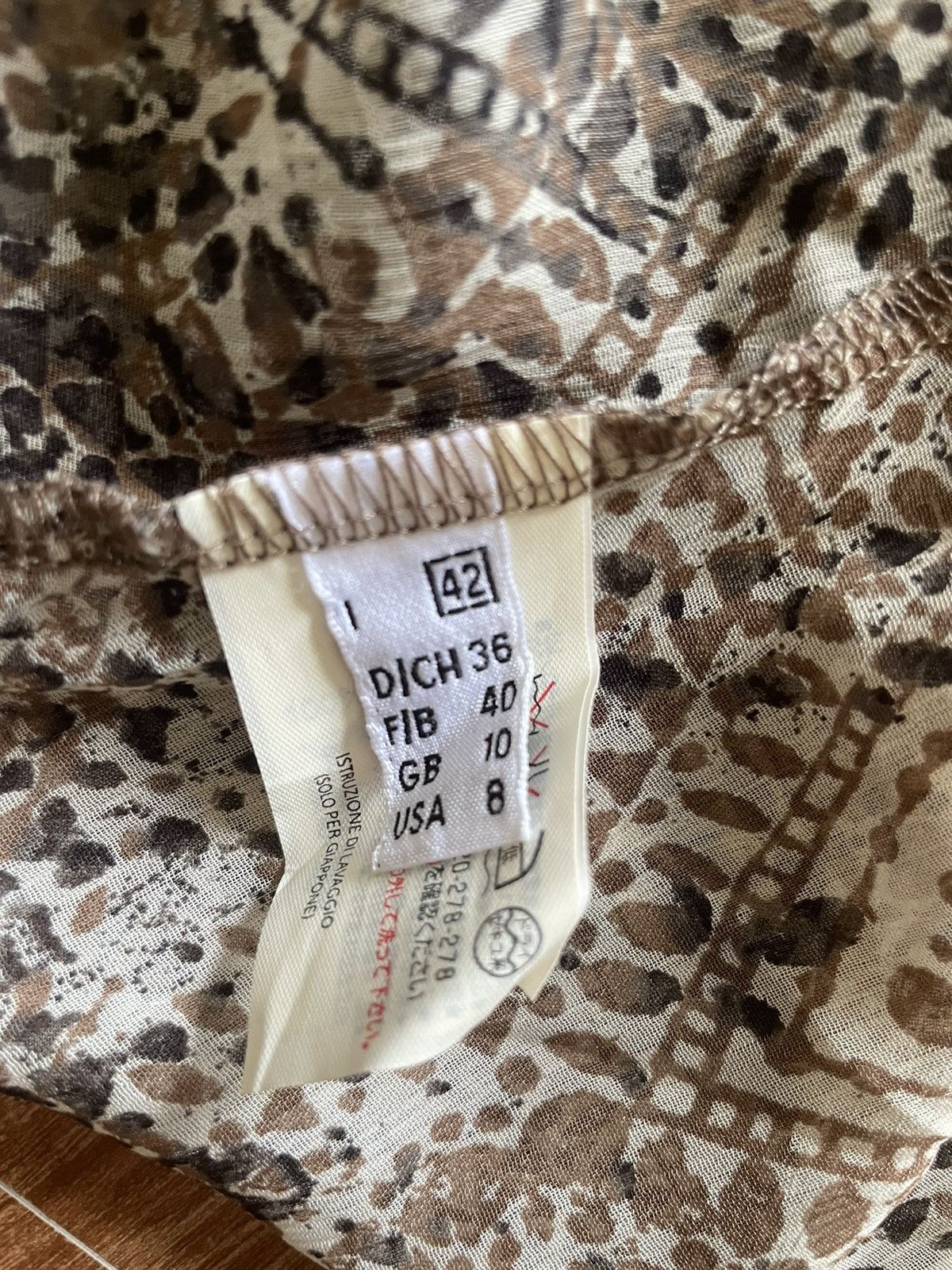 Designer Ruffle blouse by Compagnia Italiana Size M / US 6-8 / IT 42-44 - 6 Thumbnail