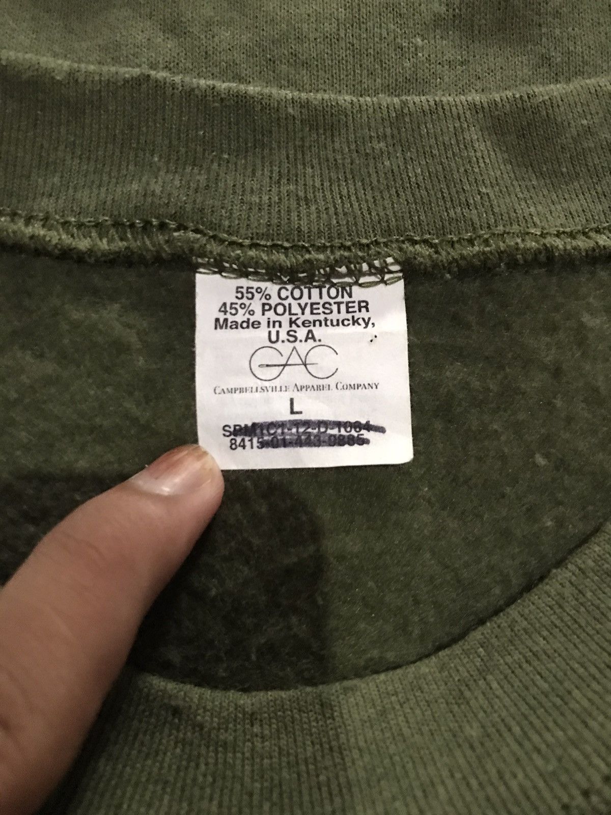 Other 90s USMC Olive Crewneck sweatshirt size L Size US L / EU 52-54 / 3 - 3 Thumbnail