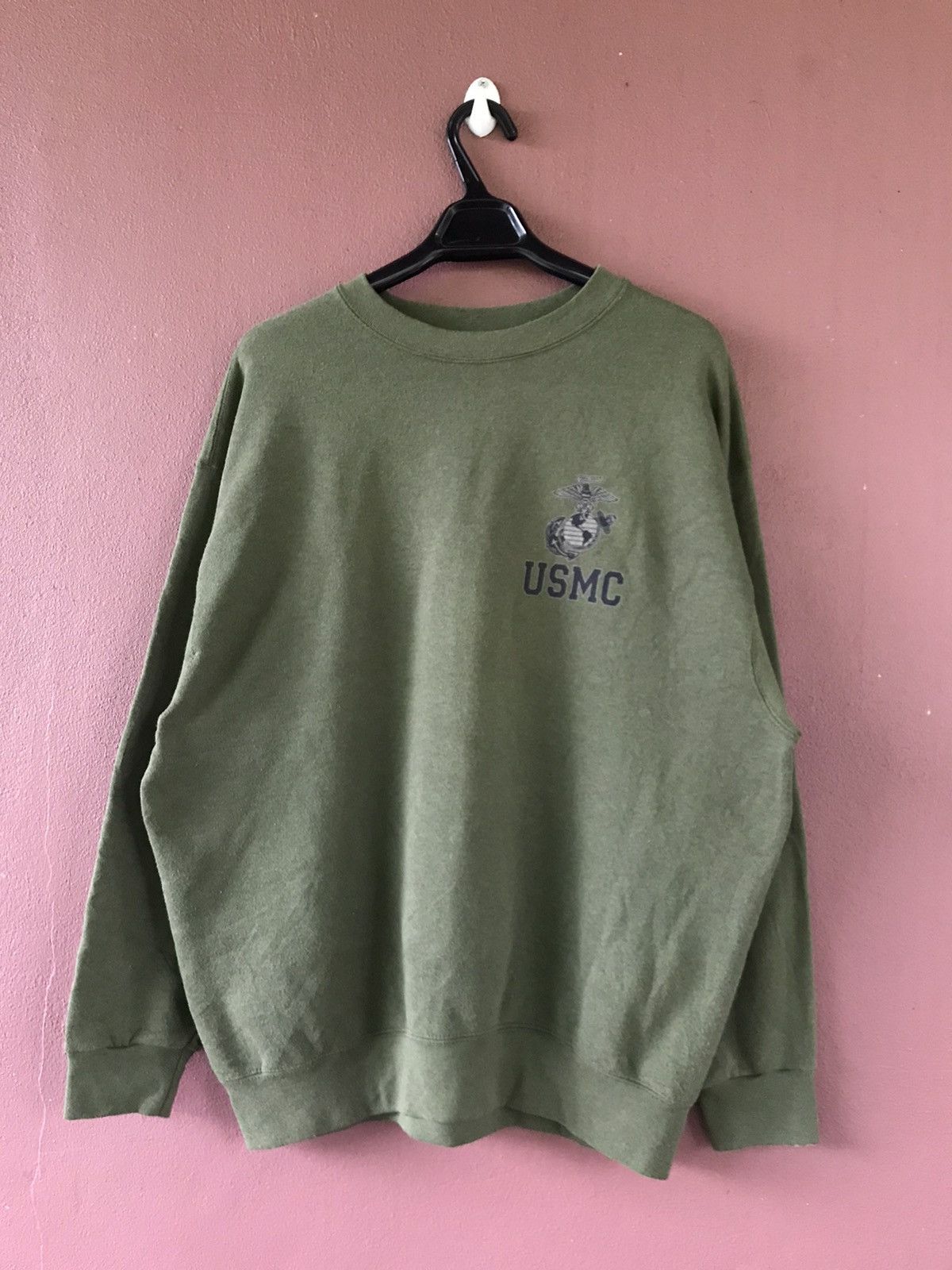 Other 90s USMC Olive Crewneck sweatshirt size L Size US L / EU 52-54 / 3 - 1 Thumbnail