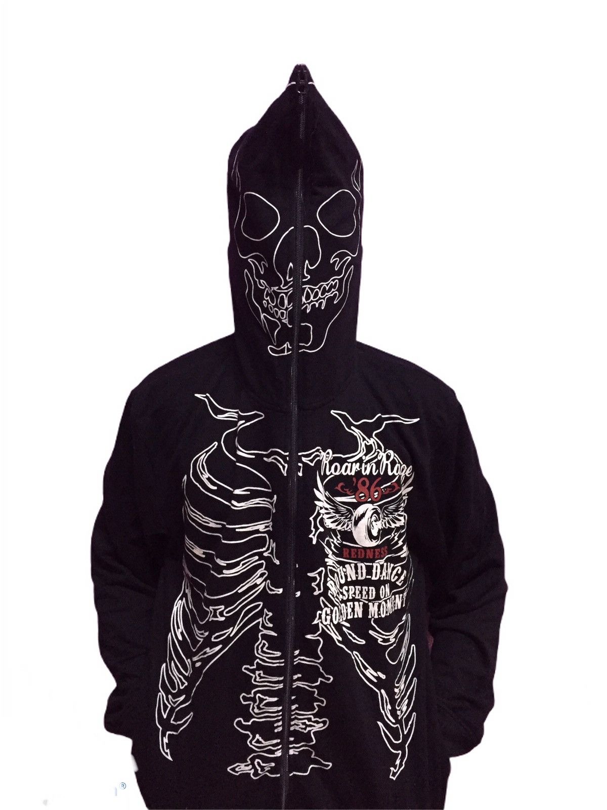 Japanese Brand Skeleton Full Zip Hoodies Size 3L Size US L / EU 52-54 / 3 - 4 Thumbnail
