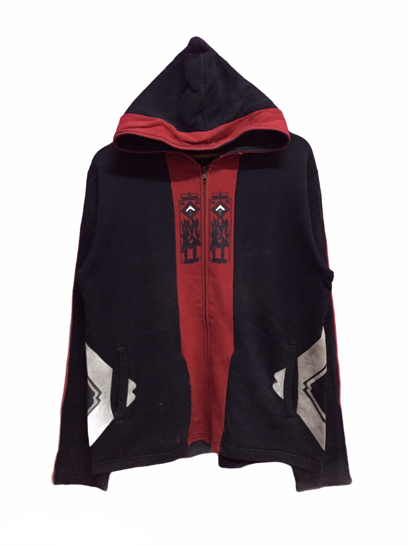 Japanese Brand Vintage 90s Fuijin Raijin Sukajan Hoodies Size US L / EU 52-54 / 3 - 1 Thumbnail