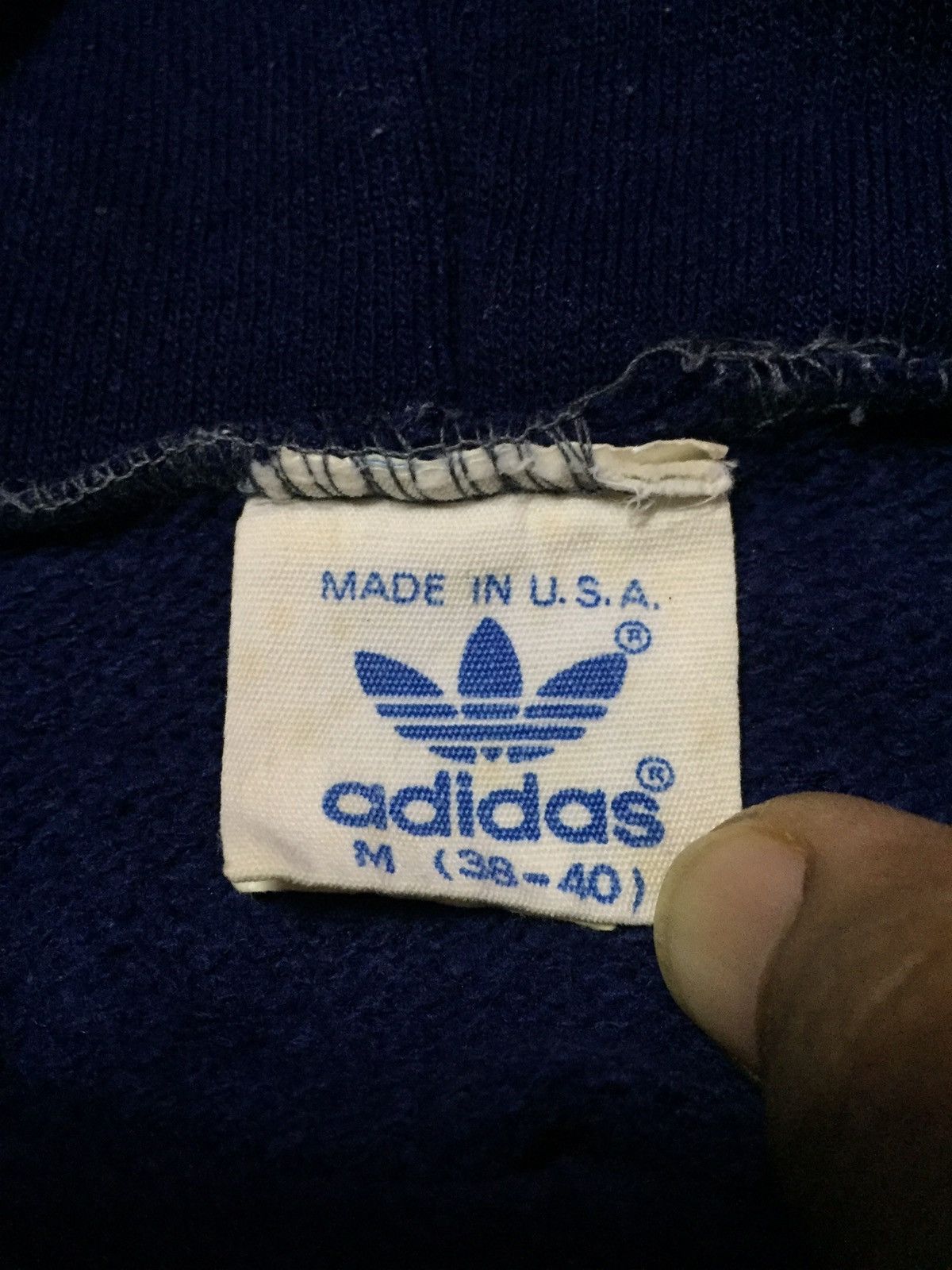 Adidas × Vintage Vintage 80s Adidas USA Hoodies Size M Size US M / EU 48-50 / 2 - 3 Thumbnail