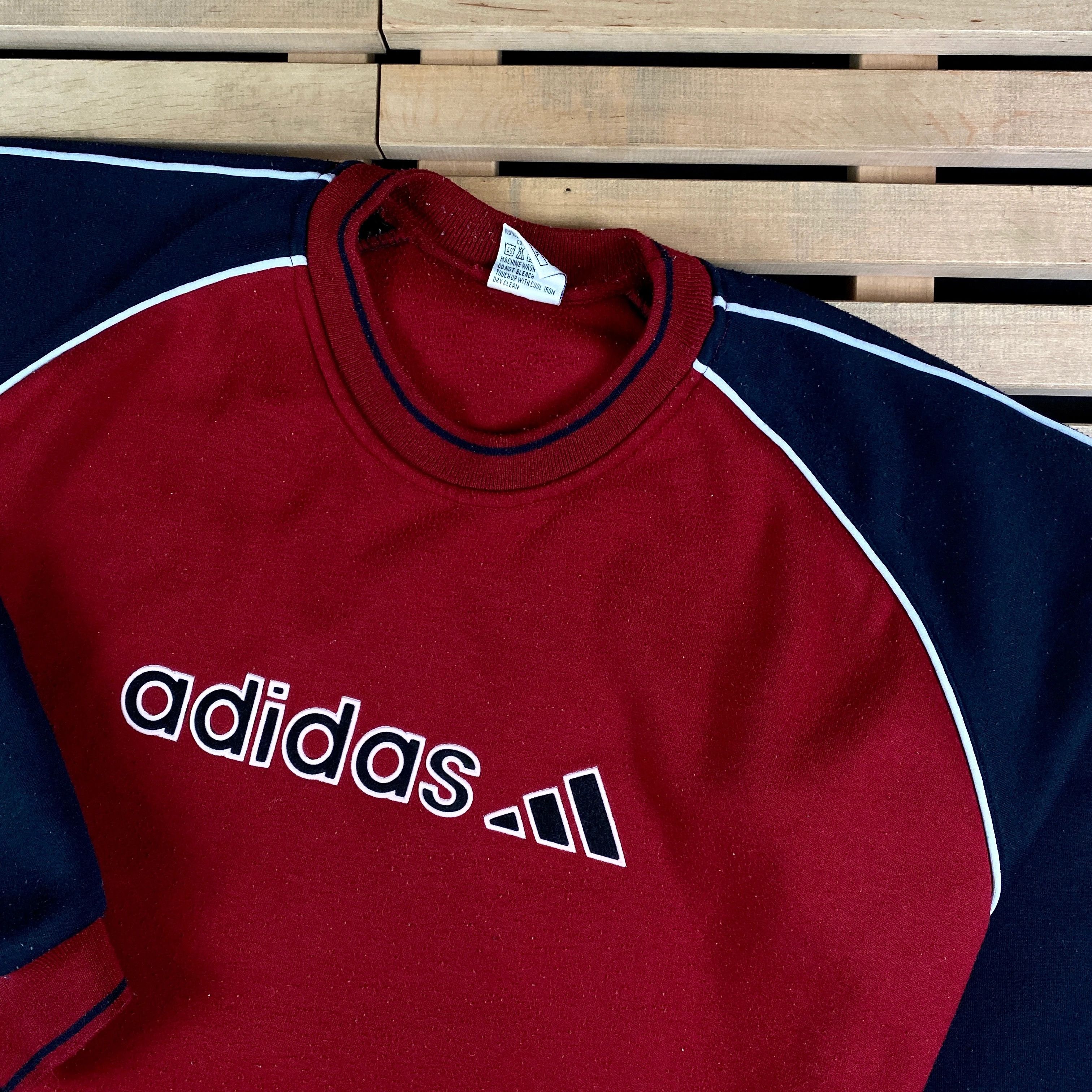 Adidas × Vintage Mens Sweatshirt Adidas Vintage Big Logo Size XL Size US XL / EU 56 / 4 - 2 Thumbnail