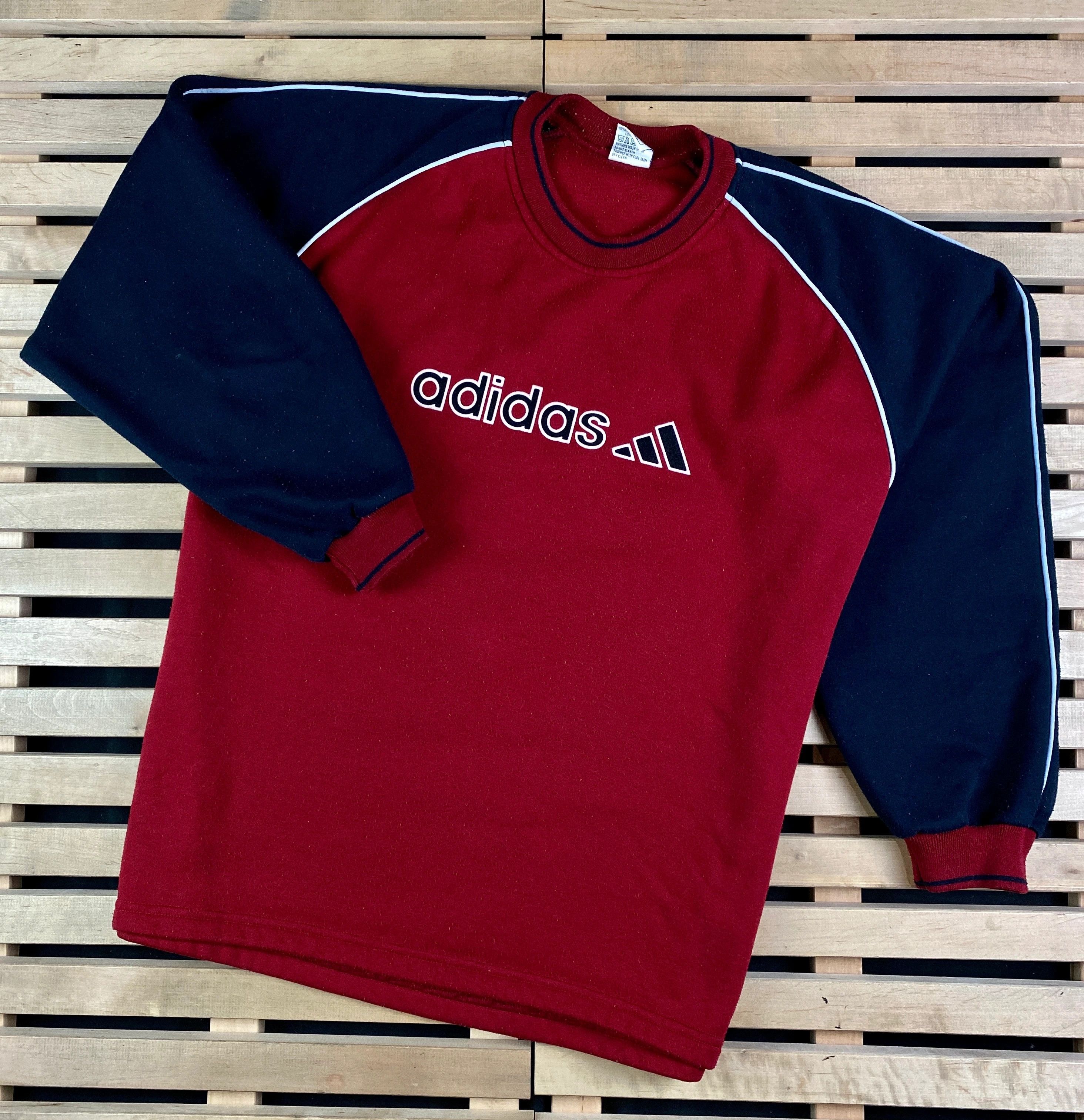 Adidas × Vintage Mens Sweatshirt Adidas Vintage Big Logo Size XL Size US XL / EU 56 / 4 - 1 Thumbnail