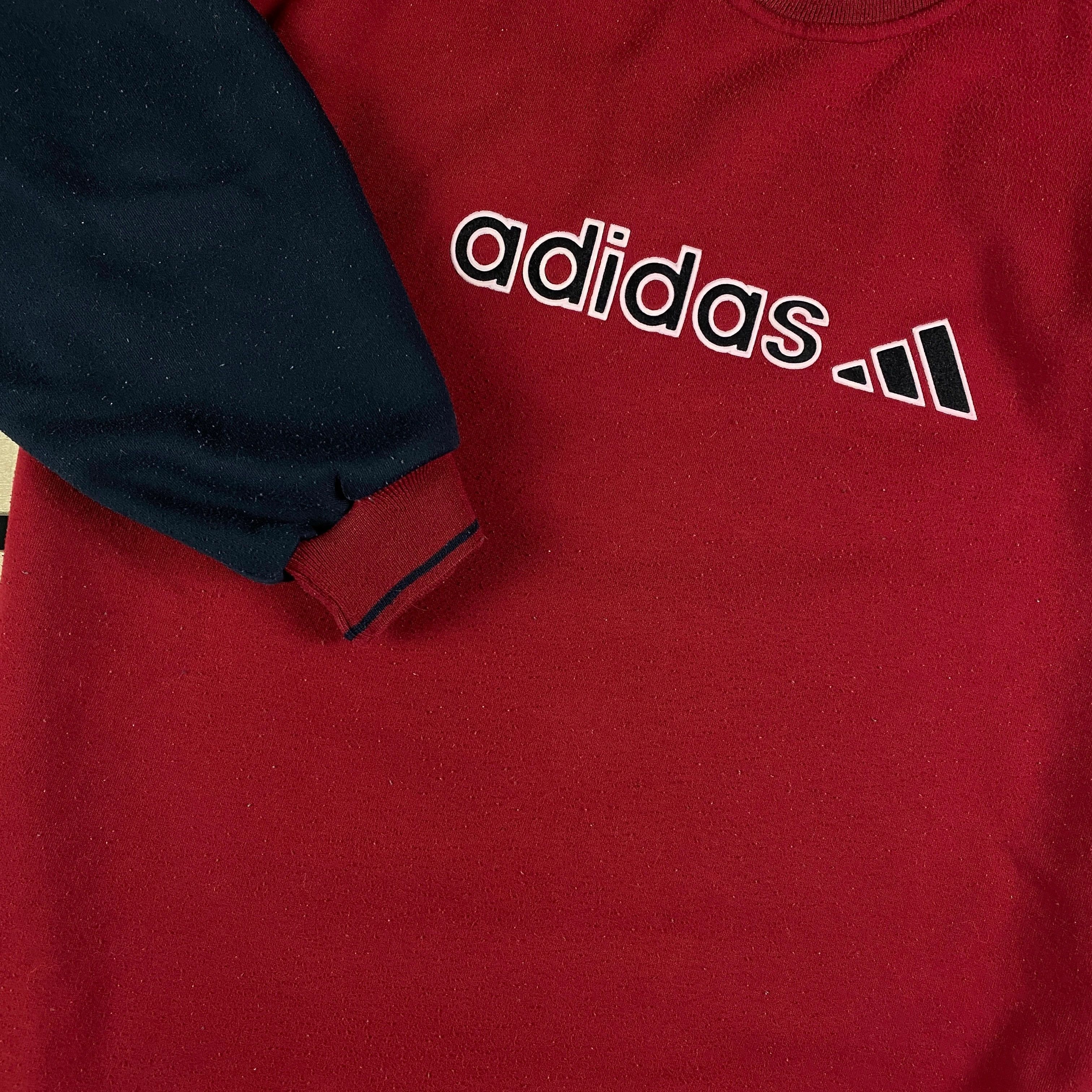 Adidas × Vintage Mens Sweatshirt Adidas Vintage Big Logo Size XL Size US XL / EU 56 / 4 - 4 Thumbnail