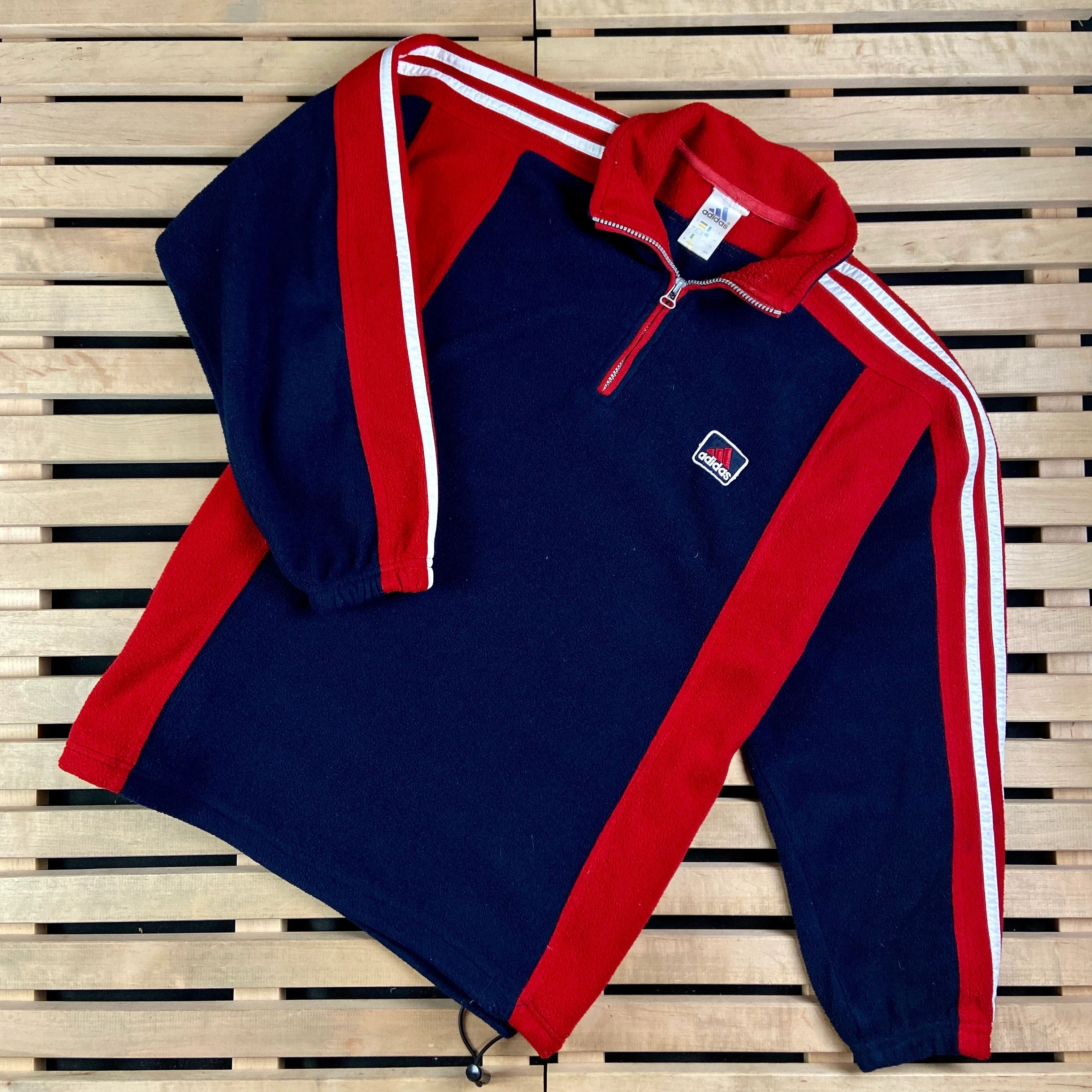 Adidas × Vintage Mens Fleece Sweatshirt Pullover Adidas Size XL Size US XL / EU 56 / 4 - 1 Thumbnail