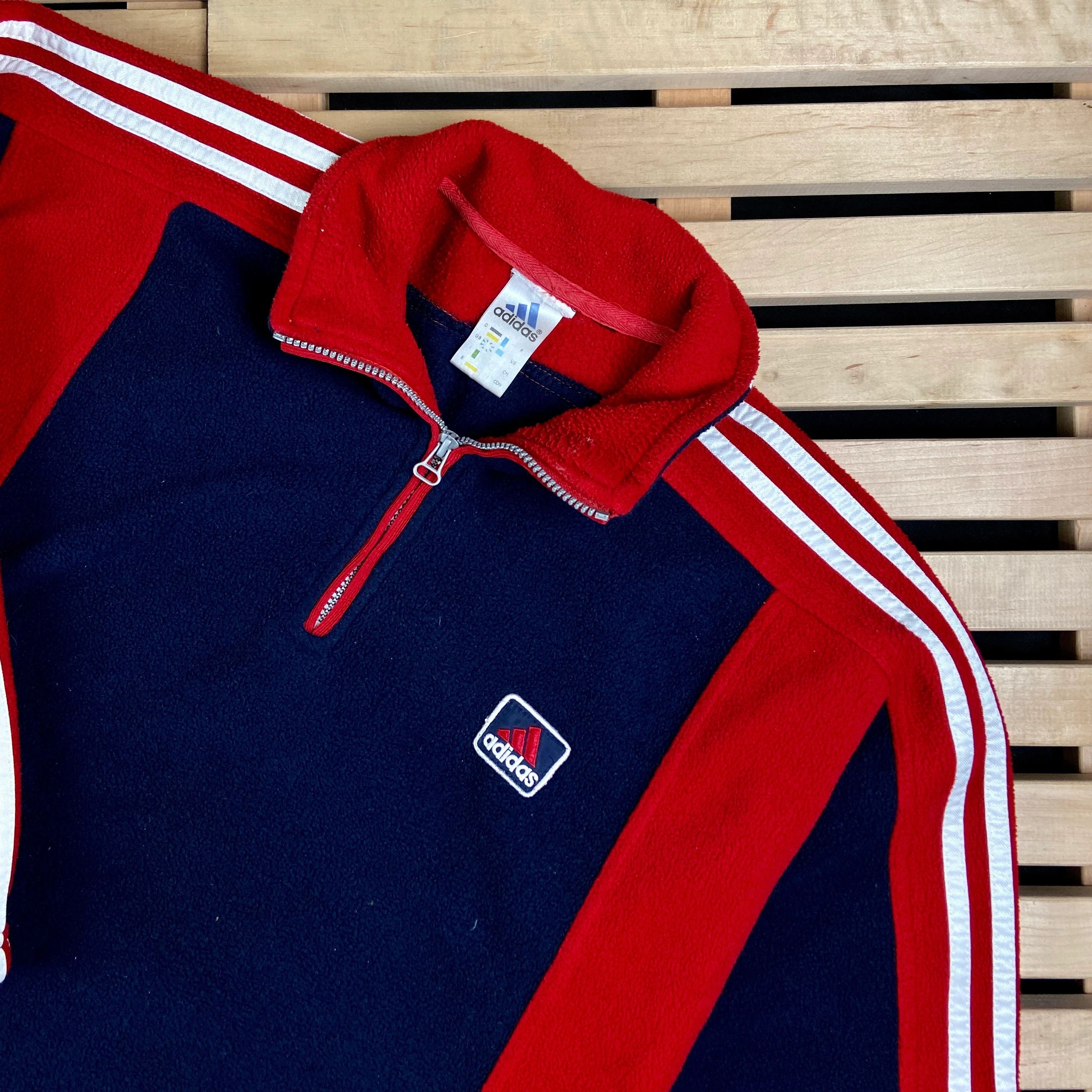 Adidas × Vintage Mens Fleece Sweatshirt Pullover Adidas Size XL Size US XL / EU 56 / 4 - 2 Thumbnail
