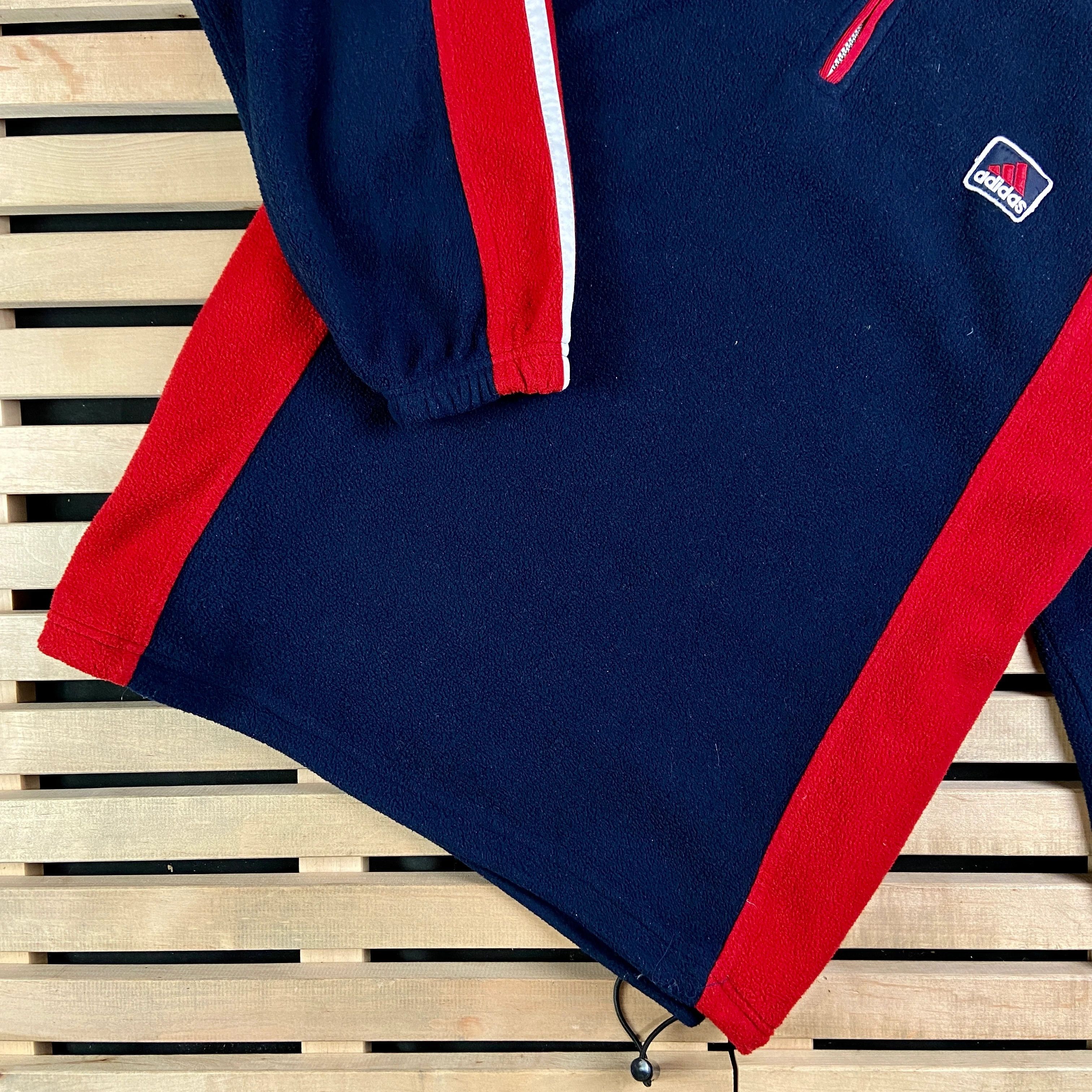 Adidas × Vintage Mens Fleece Sweatshirt Pullover Adidas Size XL Size US XL / EU 56 / 4 - 3 Thumbnail