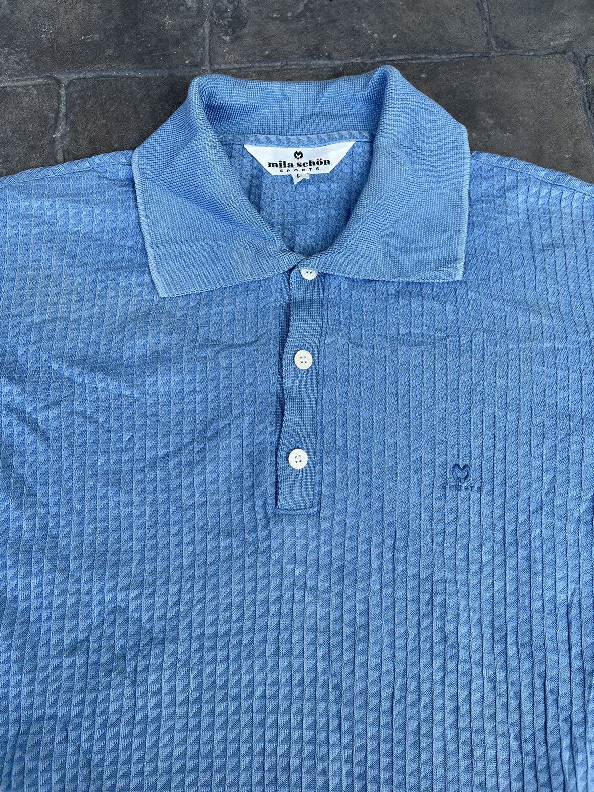 Mila Schon JAPAN MADE Mila Schon Sports Polo Size US L / EU 52-54 / 3 - 2 Thumbnail