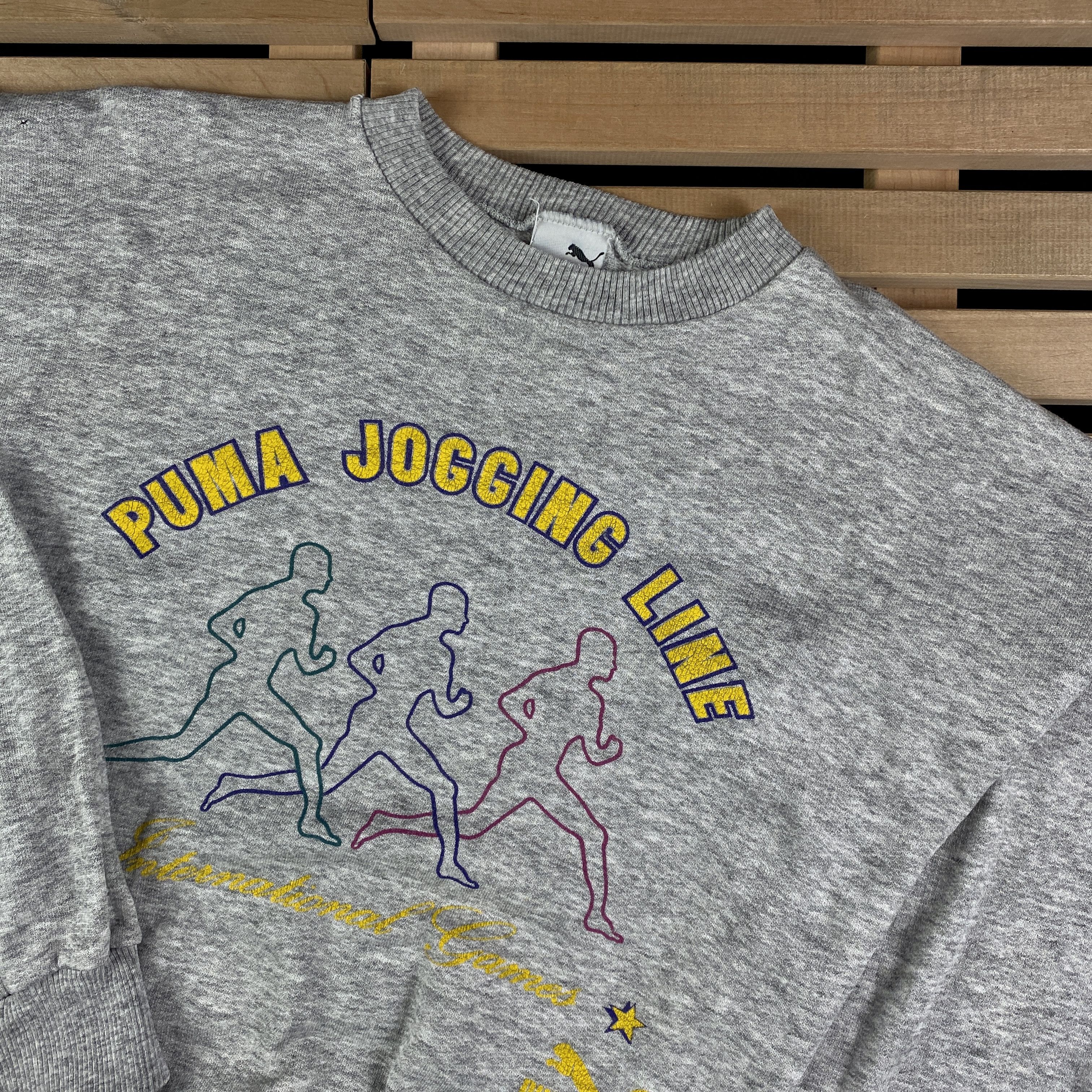 Puma × Vintage Mens Sweatshirt Puma Vintage Jogging Line Size XL Size US XL / EU 56 / 4 - 2 Thumbnail