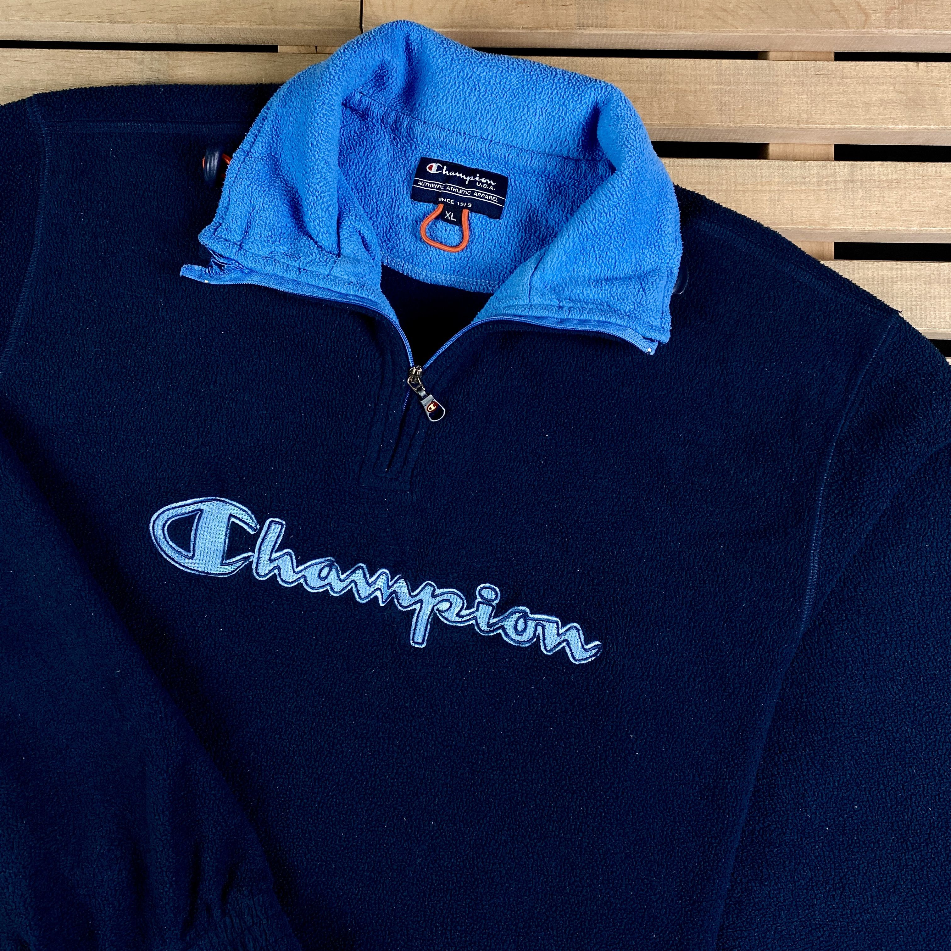Champion × Vintage Mens Fleece Sweatshirt Pullover Champion Vintage Size XL Size US XL / EU 56 / 4 - 2 Thumbnail