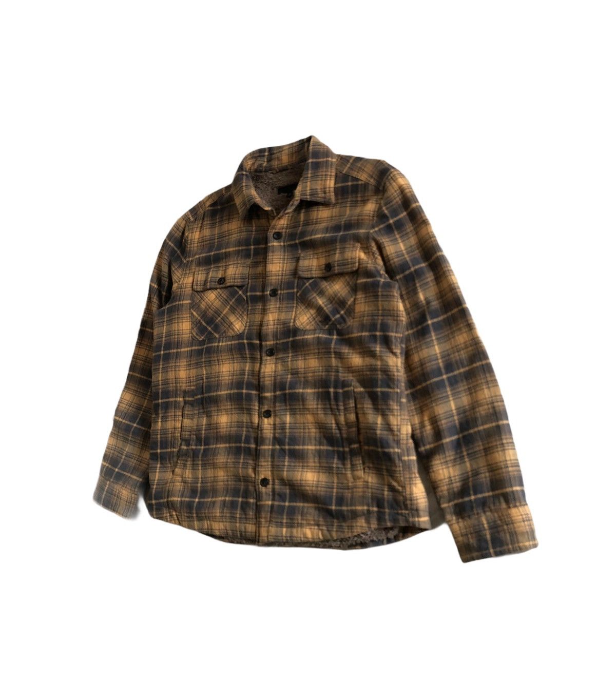 Uniqlo 🔥Uniqlo Flannel Button Jacket Faux Fur Inside Size US M / EU 48-50 / 2 - 4 Thumbnail