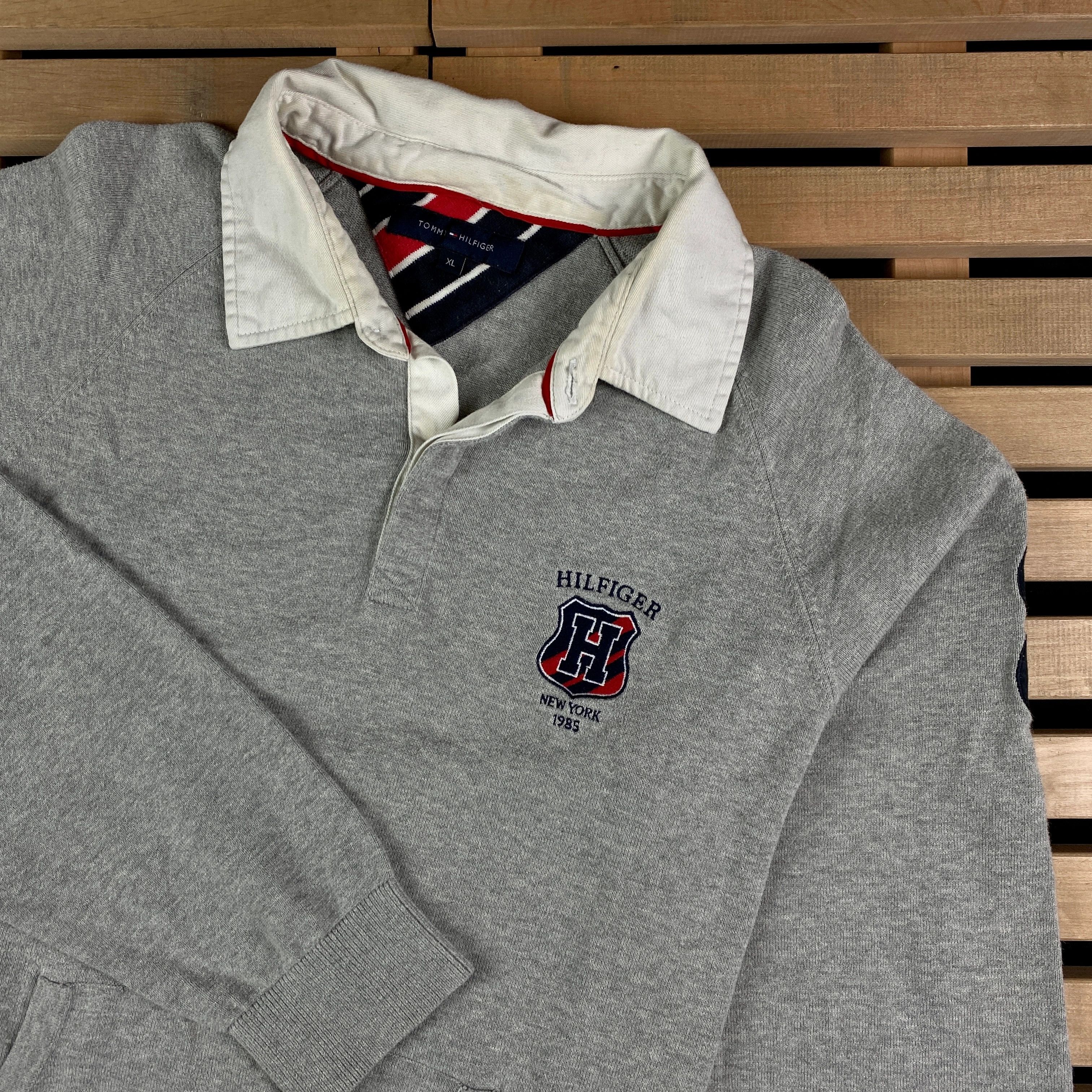 Tommy Hilfiger × Vintage Mens Rugby Sweatshirt Tommy Hilfiger Vintage Size XL Size US XL / EU 56 / 4 - 2 Thumbnail