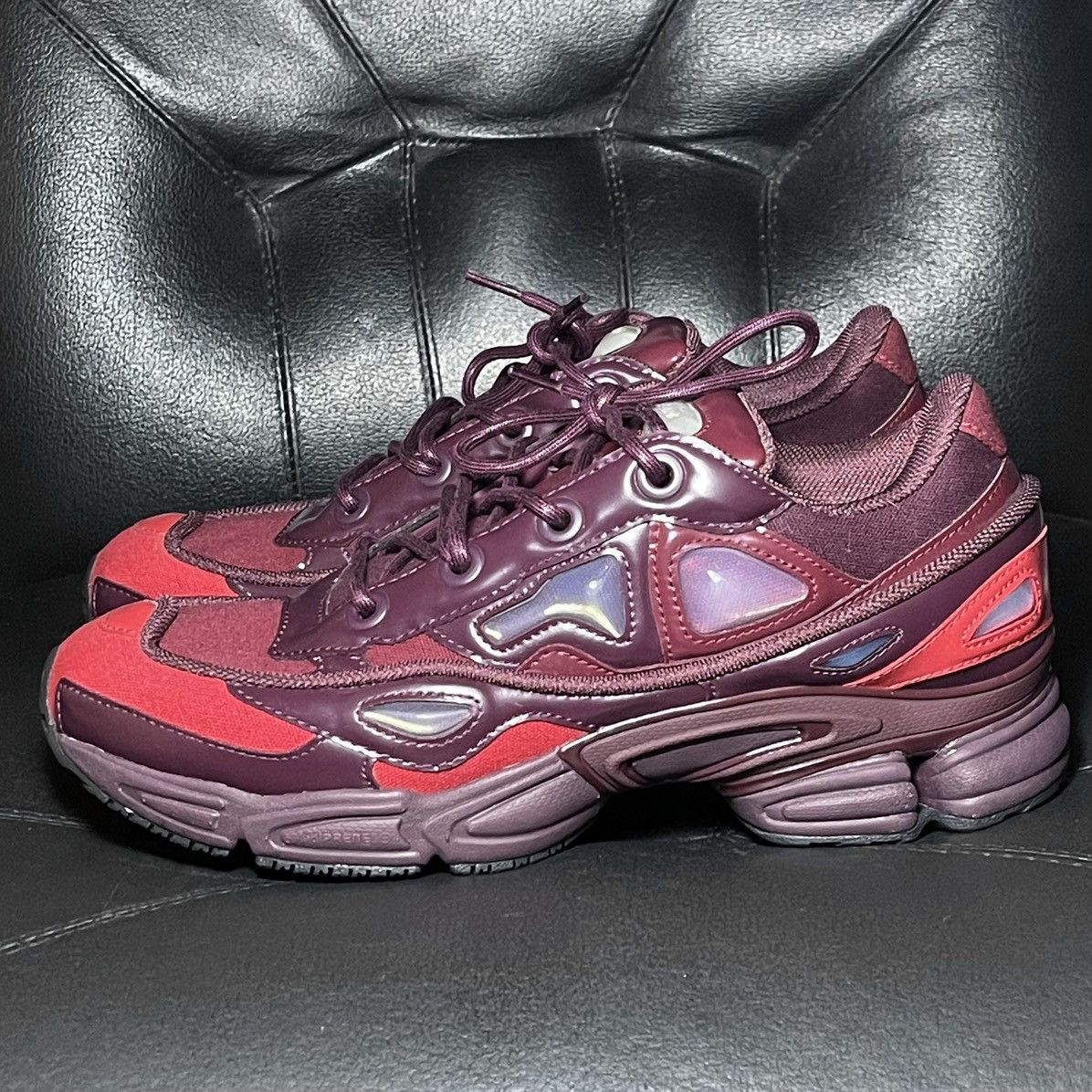 Adidas × Raf Simons Raf Simons x Ozweego 3 Burgundy Size US 10 / EU 43 - 3 Thumbnail