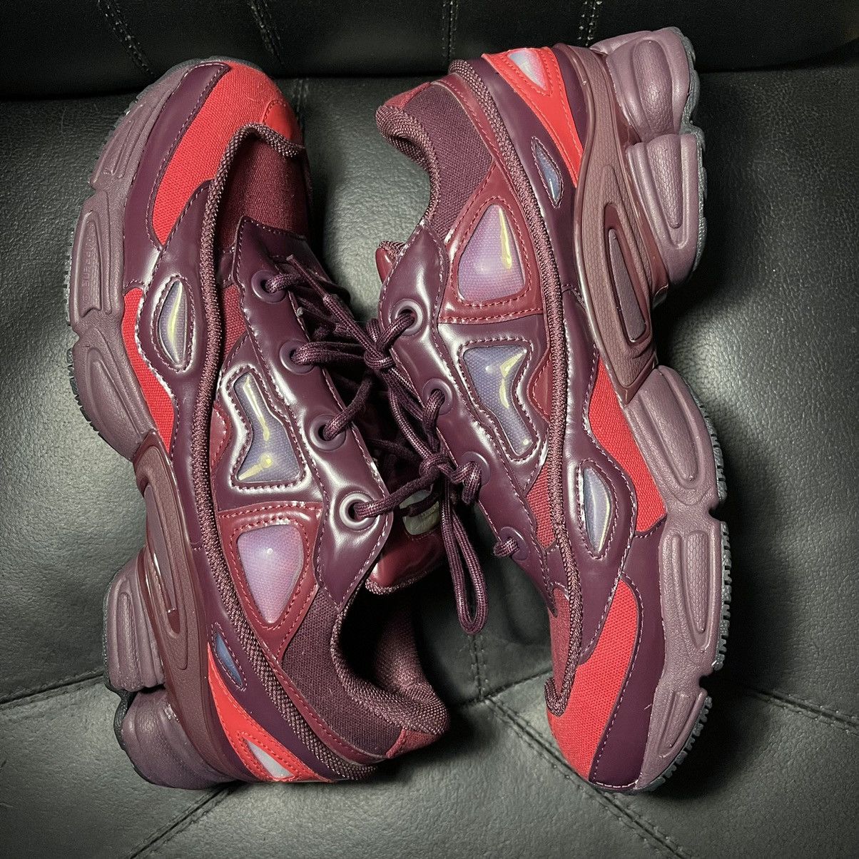 Adidas × Raf Simons Raf Simons x Ozweego 3 Burgundy Size US 10 / EU 43 - 4 Thumbnail