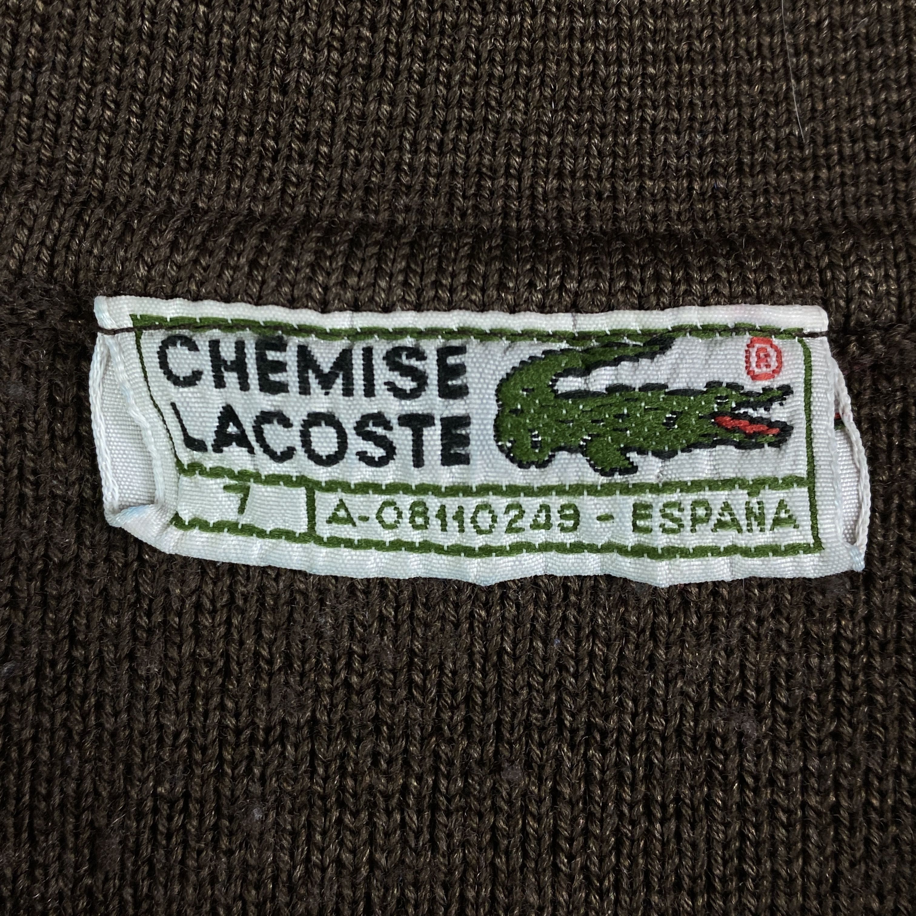 Lacoste × Vintage Mens Long Sleeve Lacoste Vintage Size 7 Size US XL / EU 56 / 4 - 4 Thumbnail