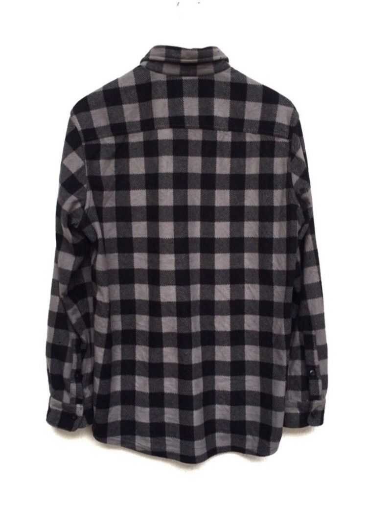 Japanese Brand × Uniqlo 🔥Uniqlo Soft Fleece Button Check Jacket Size US L / EU 52-54 / 3 - 2 Thumbnail