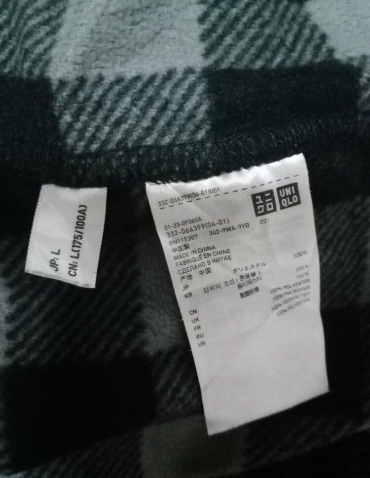 Japanese Brand × Uniqlo 🔥Uniqlo Soft Fleece Button Check Jacket Size US L / EU 52-54 / 3 - 4 Thumbnail