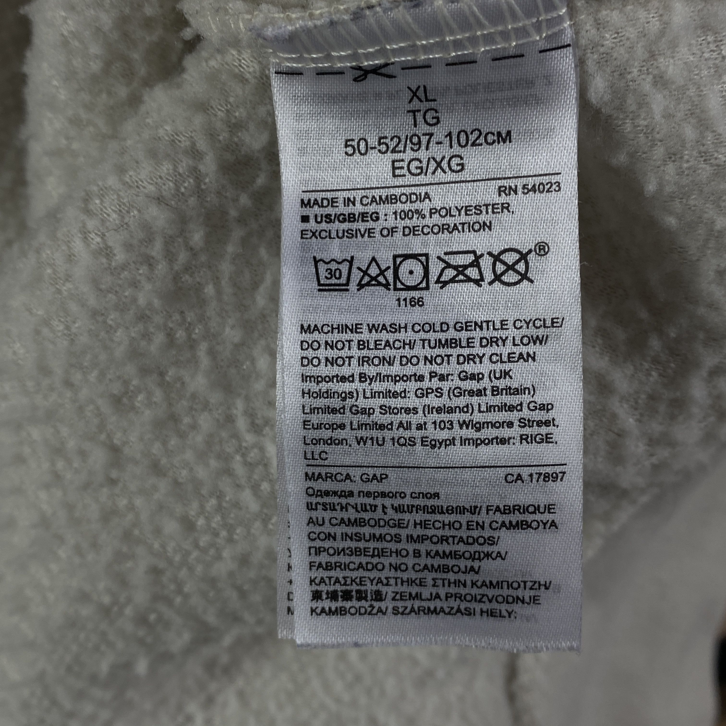 Gap × Vintage Men’s Fleece Hoodie Gap Vintage Size XL Size US XL / EU 56 / 4 - 6 Thumbnail