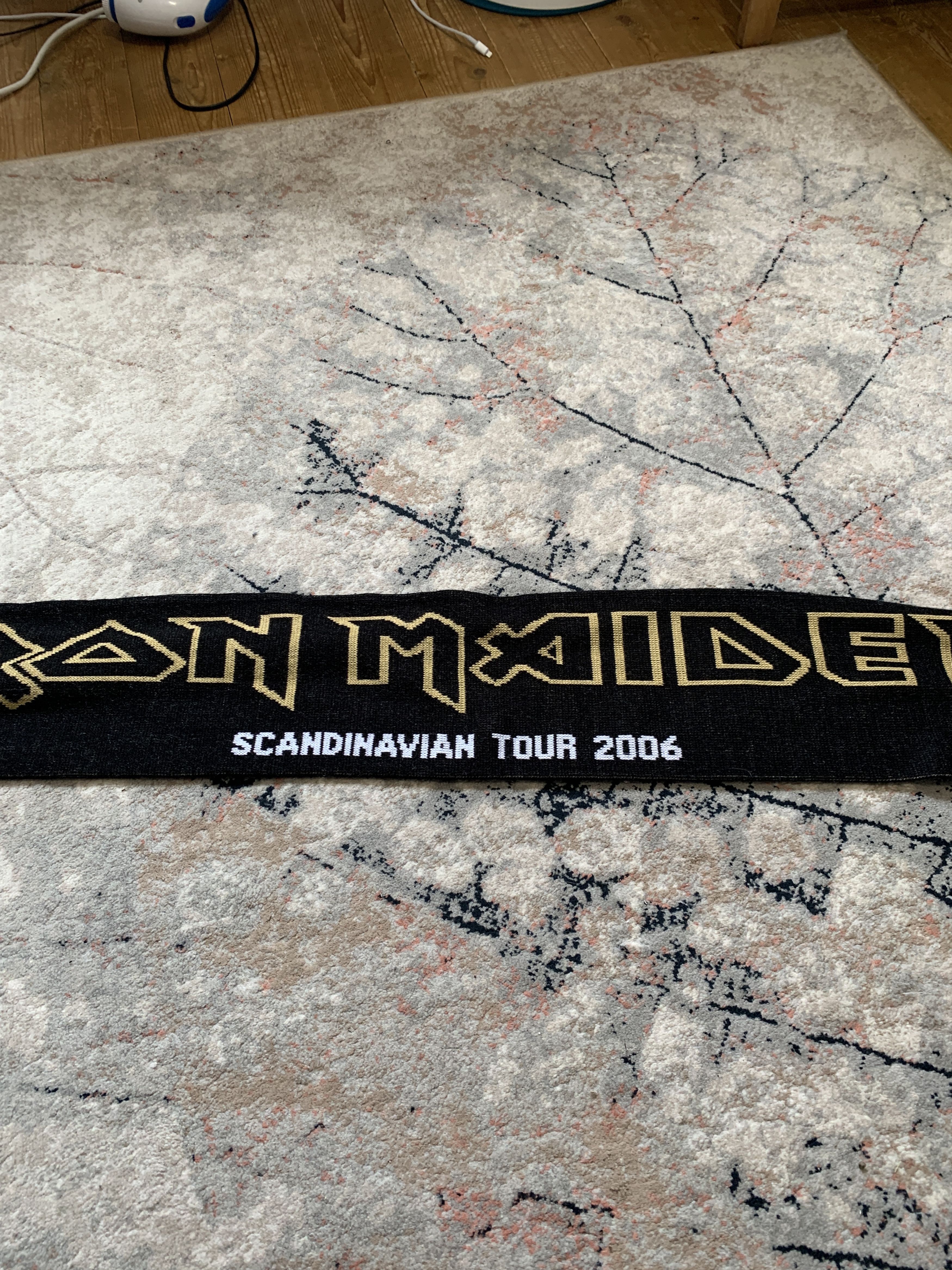Band Tees × Iron Maiden × Vintage Iron Maiden Scandinavian Tour 2006 Scarf Size ONE SIZE - 3 Thumbnail