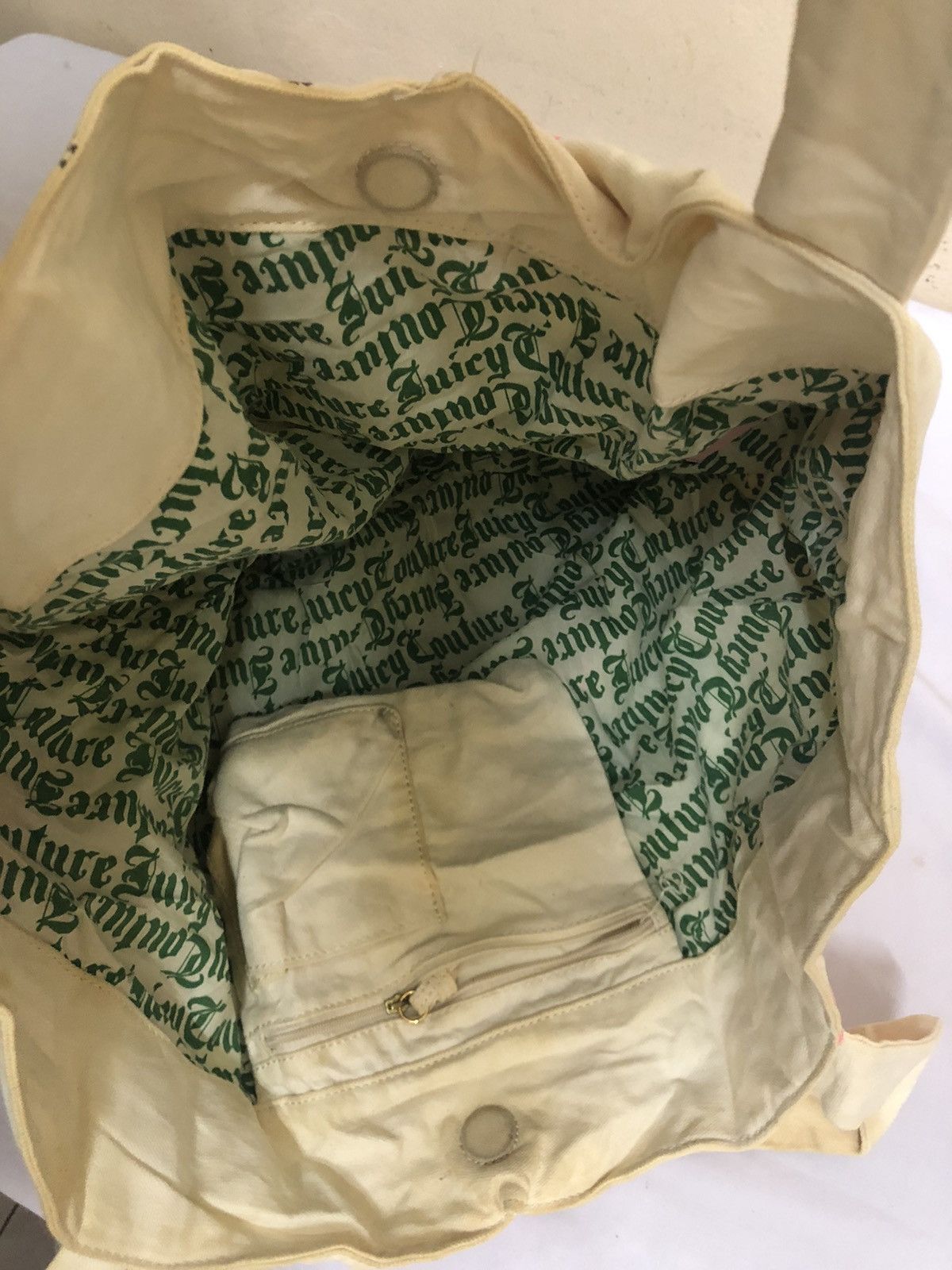 Juicy Couture Rare Juicy Couture Full Print Tote Bag Size ONE SIZE - 11 Thumbnail