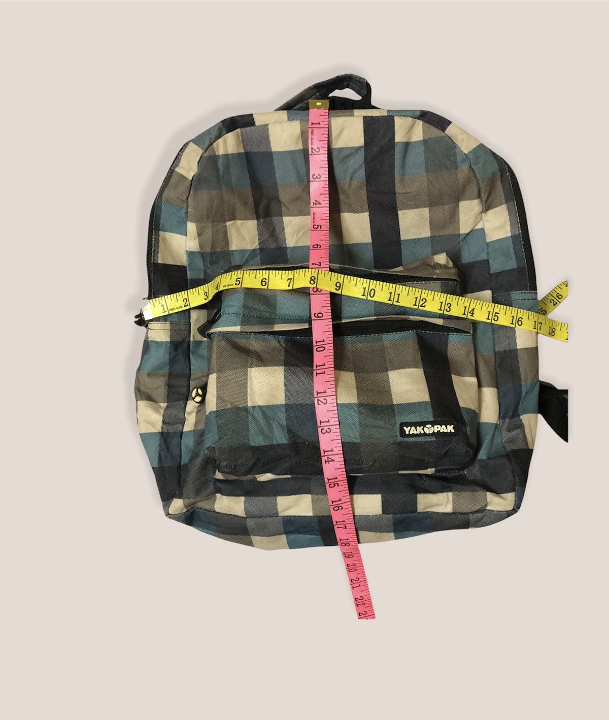 Checkered Design Backpack By Yakpak