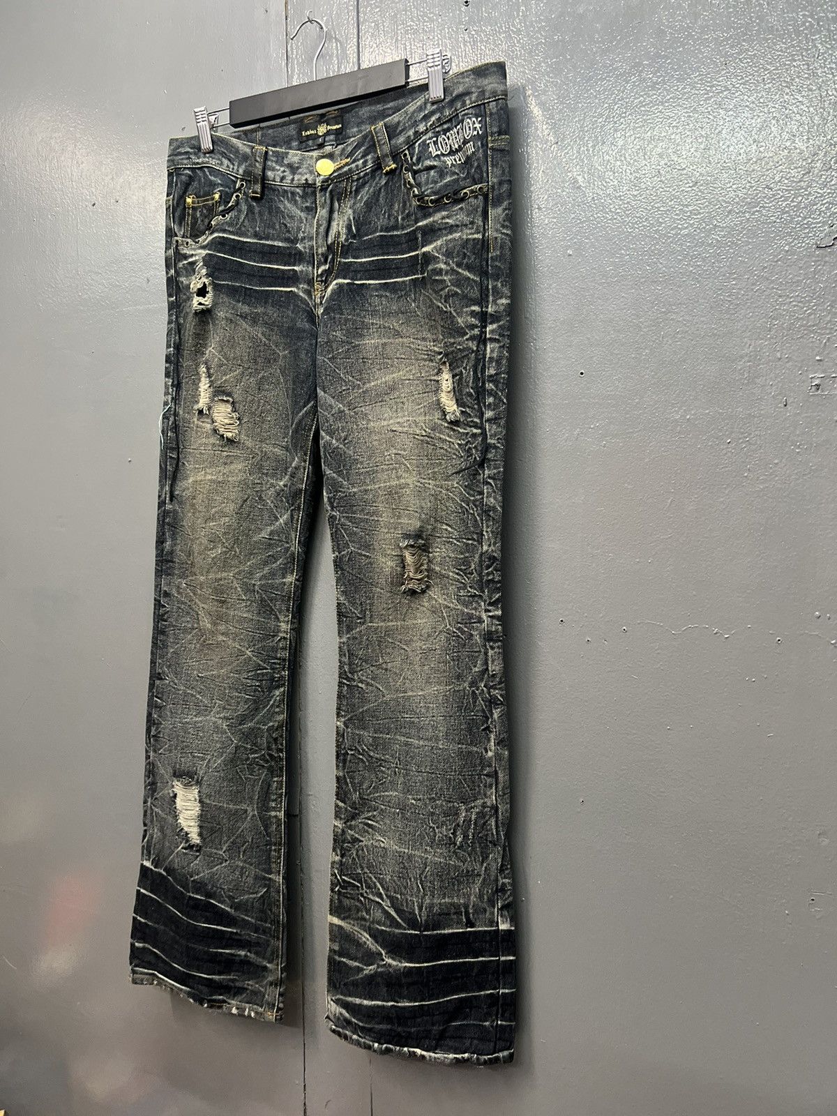 Japanese Brand LOWBOX FLARE DENIM JEANS SIZE 34 Size US 34 / EU 50 - 3 Thumbnail