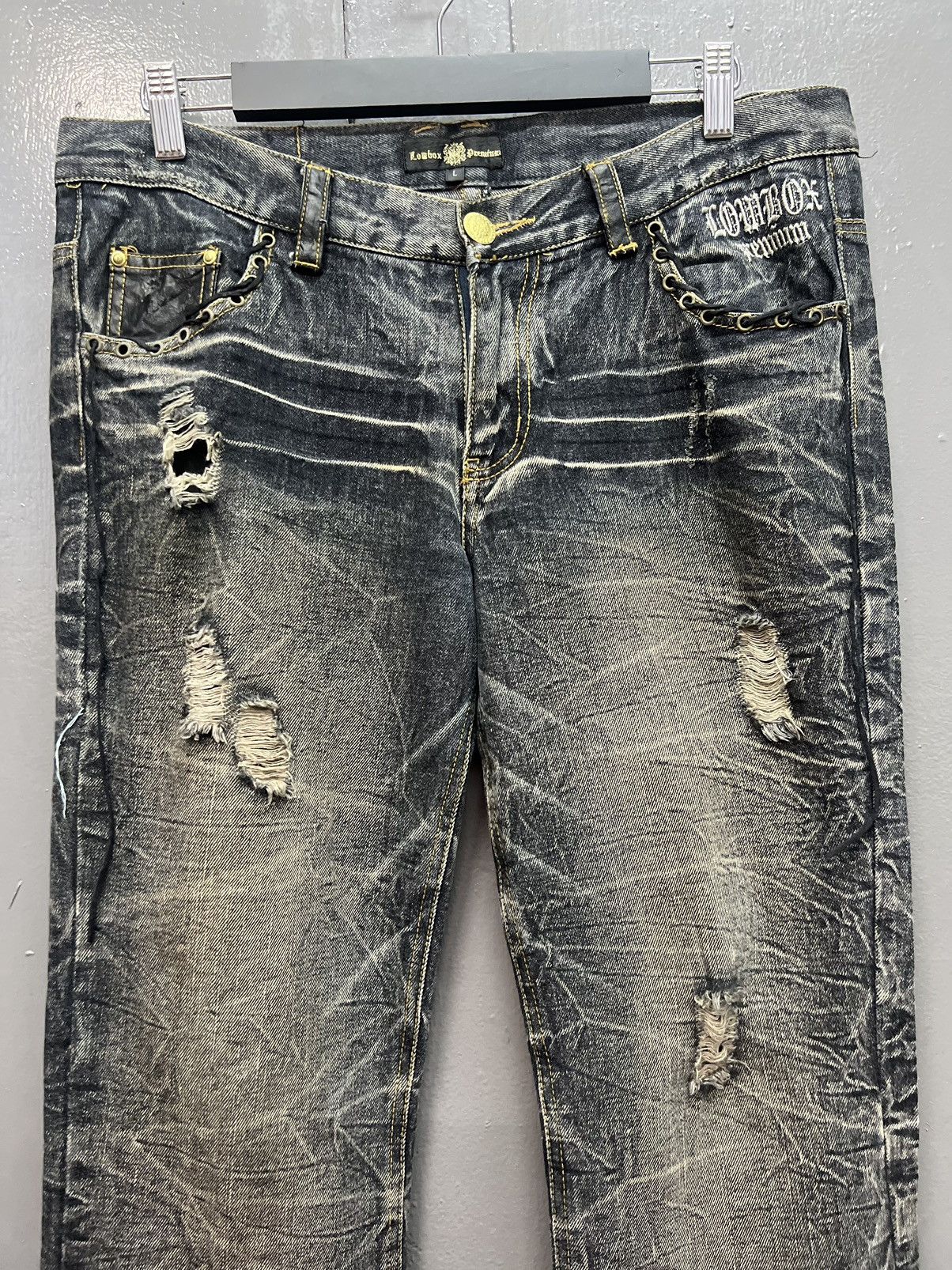 Japanese Brand LOWBOX FLARE DENIM JEANS SIZE 34 Size US 34 / EU 50 - 7 Thumbnail