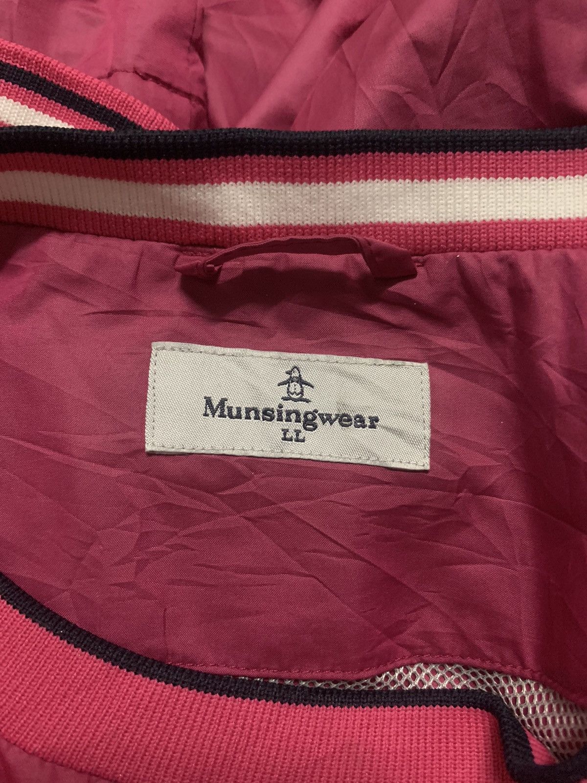 Japanese Brand Munsingwear Pink Jersey With Button Flap Lenghts Size US S / EU 44-46 / 1 - 9 Thumbnail