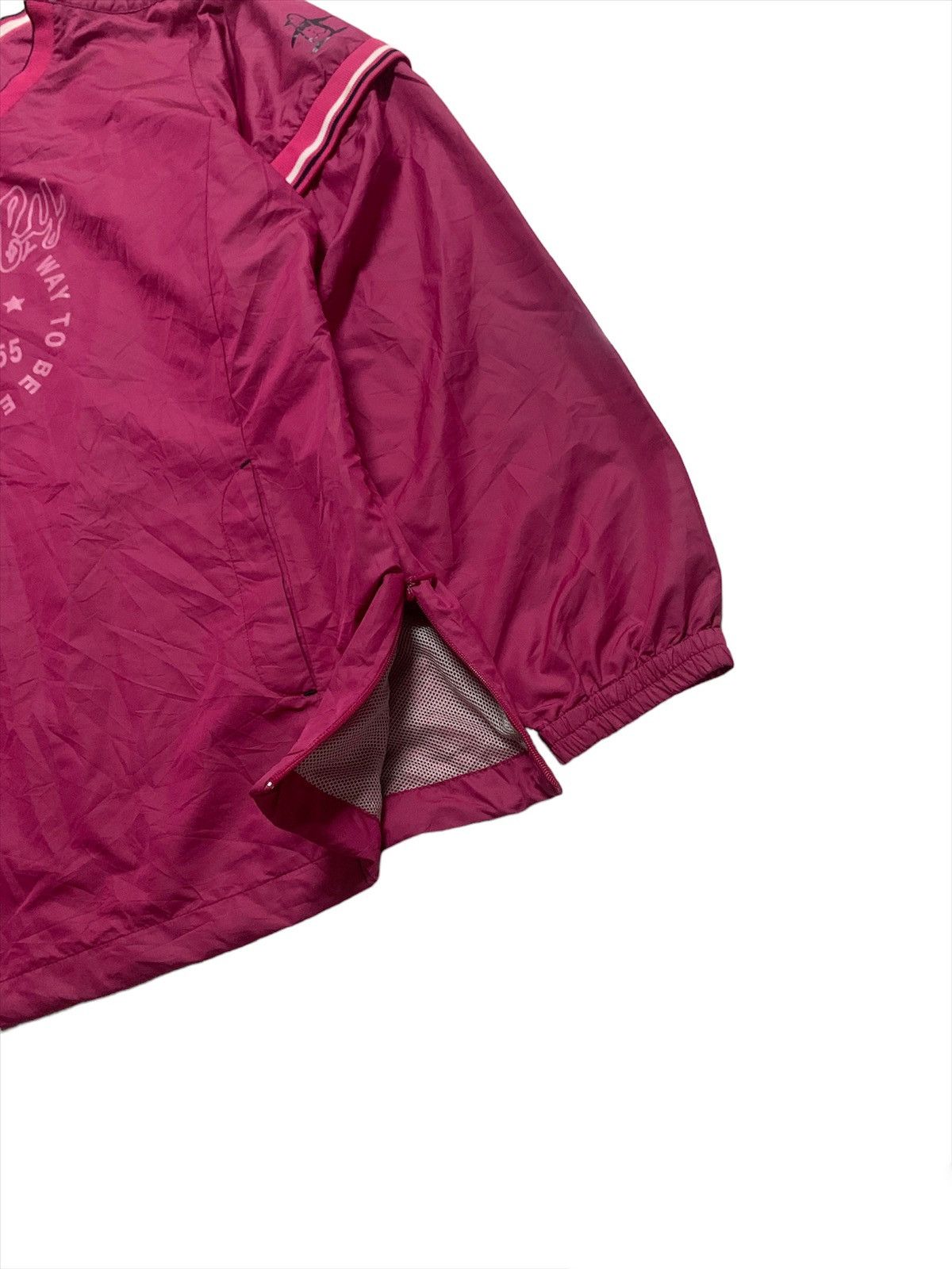 Japanese Brand Munsingwear Pink Jersey With Button Flap Lenghts Size US S / EU 44-46 / 1 - 6 Thumbnail
