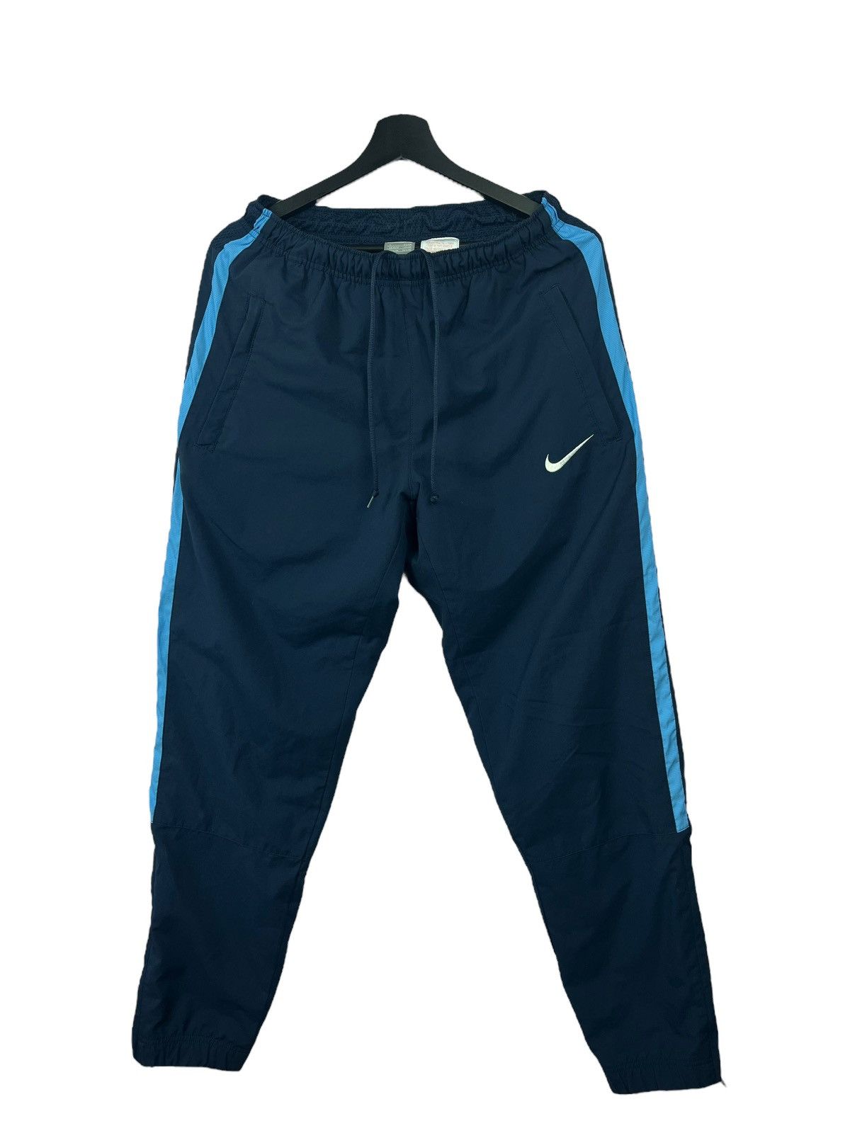 Nike × Vintage Vintage Nile Logo Swoosh y2k Dark Blue Track Pants Size US 30 / EU 46 - 1 Thumbnail
