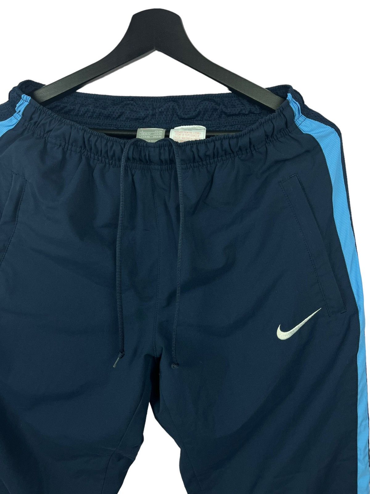 Nike × Vintage Vintage Nile Logo Swoosh y2k Dark Blue Track Pants Size US 30 / EU 46 - 2 Thumbnail
