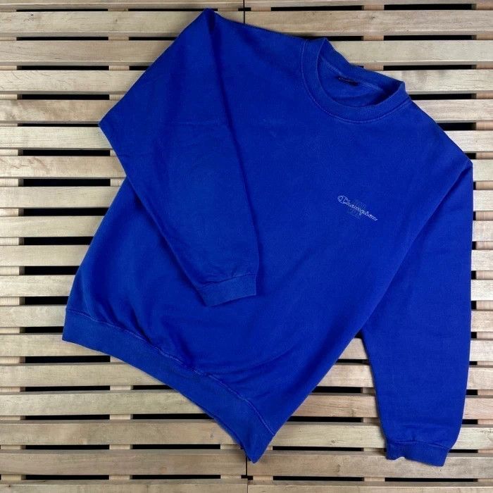 Champion × Vintage Mens Sweatshirt Champion Vintage Size XL Blue Size US XL / EU 56 / 4 - 1 Thumbnail