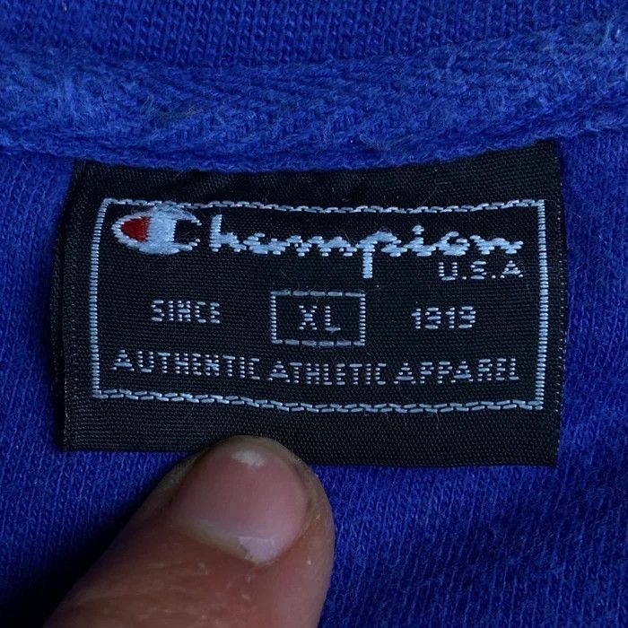 Champion × Vintage Mens Sweatshirt Champion Vintage Size XL Blue Size US XL / EU 56 / 4 - 6 Thumbnail