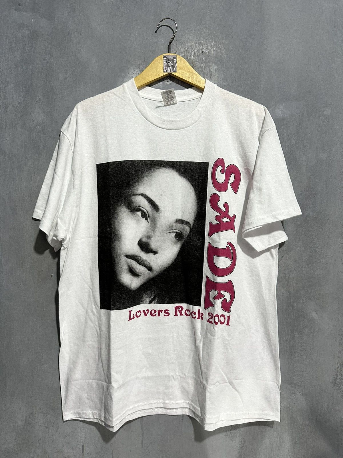 image of Band Tees Sade Tour 2001 Bjork Mazzy Star Nirvana Soundgarden Pearljam in White, Men's (Size XL)
