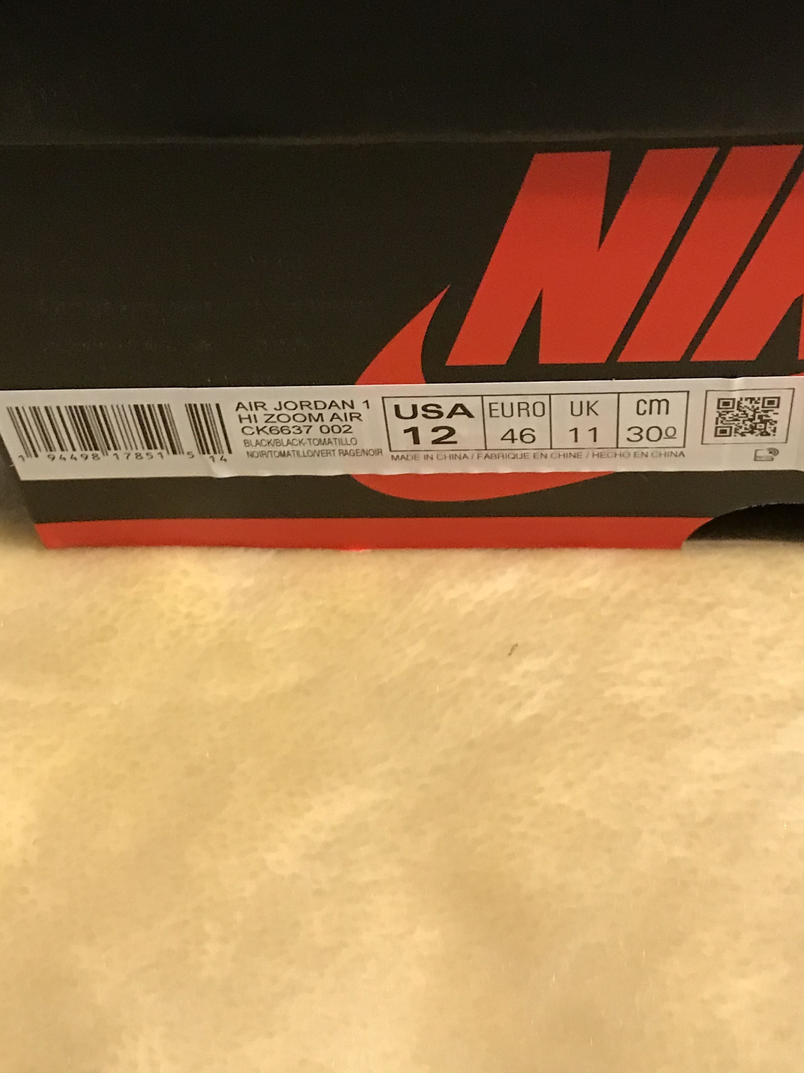 Jordan Brand Jordan 1 retro high Zoom Zen Green BNIB Size US 12 / EU 45 - 4 Thumbnail