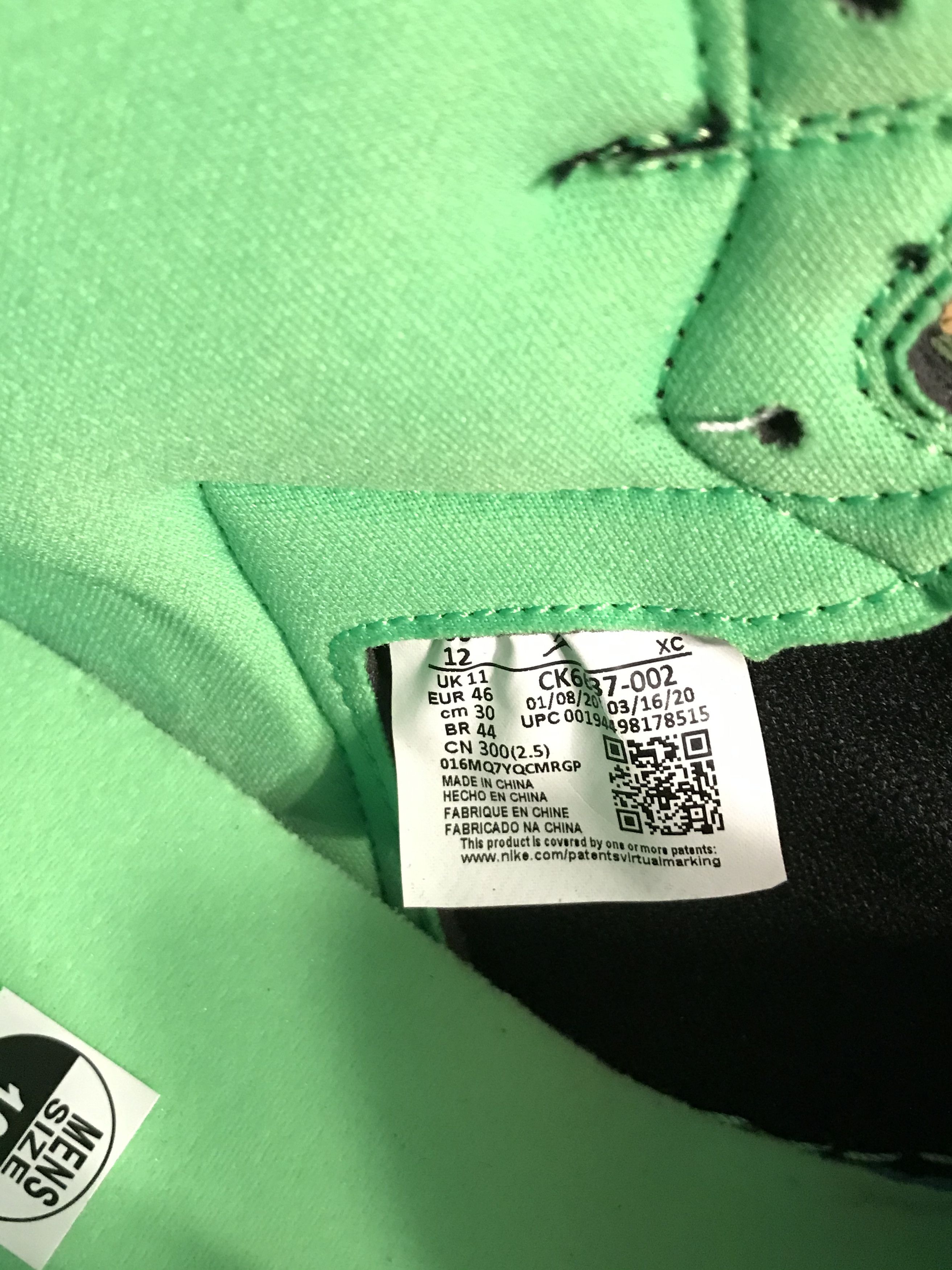 Jordan Brand Jordan 1 retro high Zoom Zen Green BNIB Size US 12 / EU 45 - 9 Thumbnail