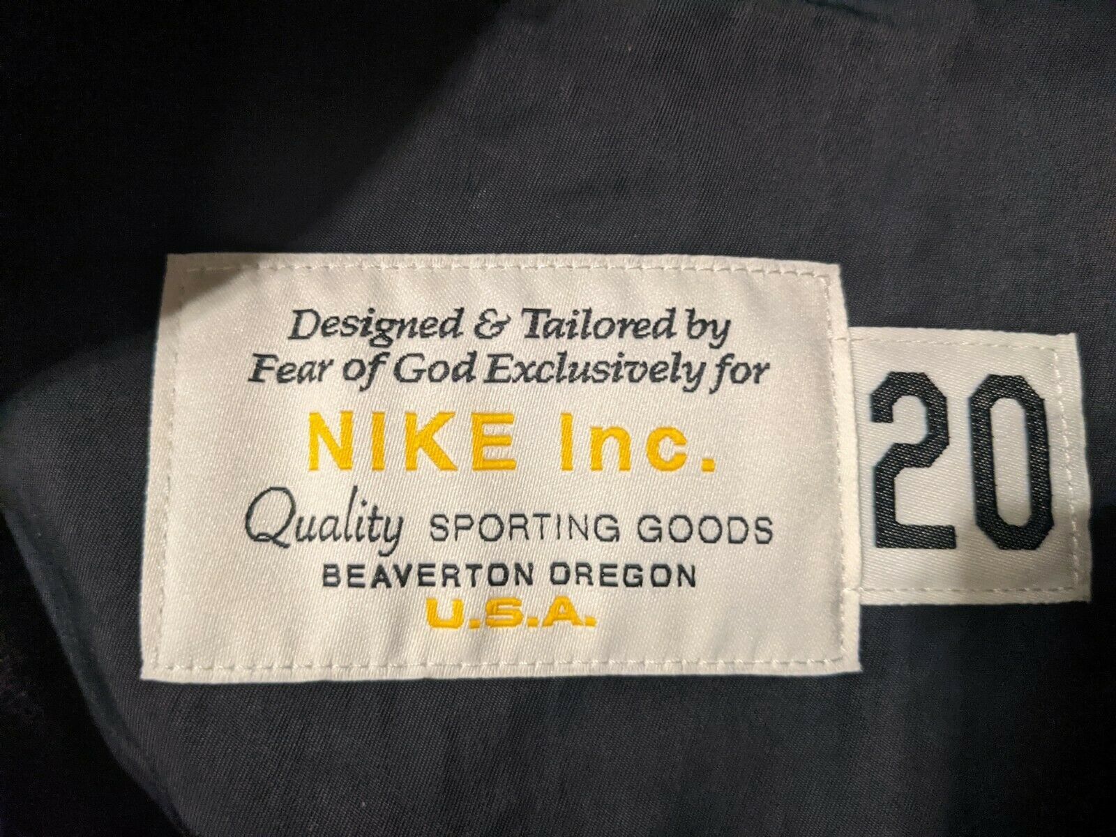 FOG × Fear of God × Nike Nike X Fear Of God Warm-Up Top Off Noir NBA Size US M / EU 48-50 / 2 - 5 Thumbnail