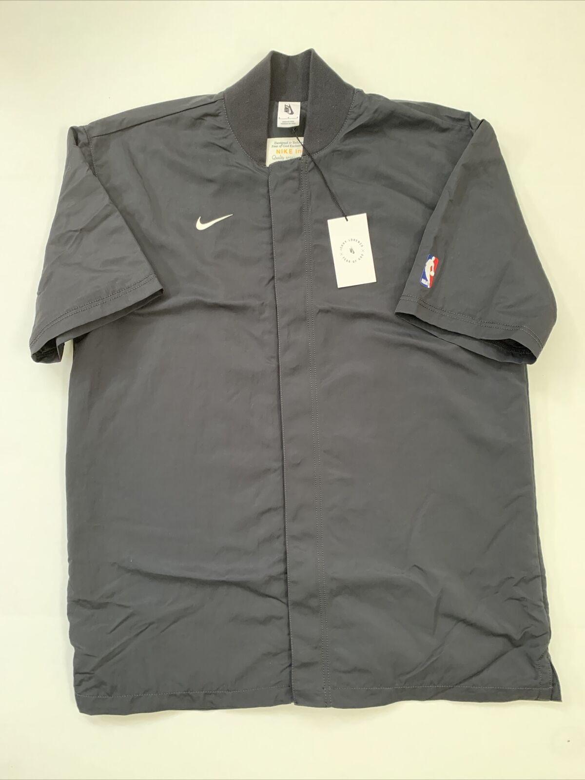 image of Nike X Fear Of God Warm-Up Top Off Noir Nba in Black, Men's (Size Medium)