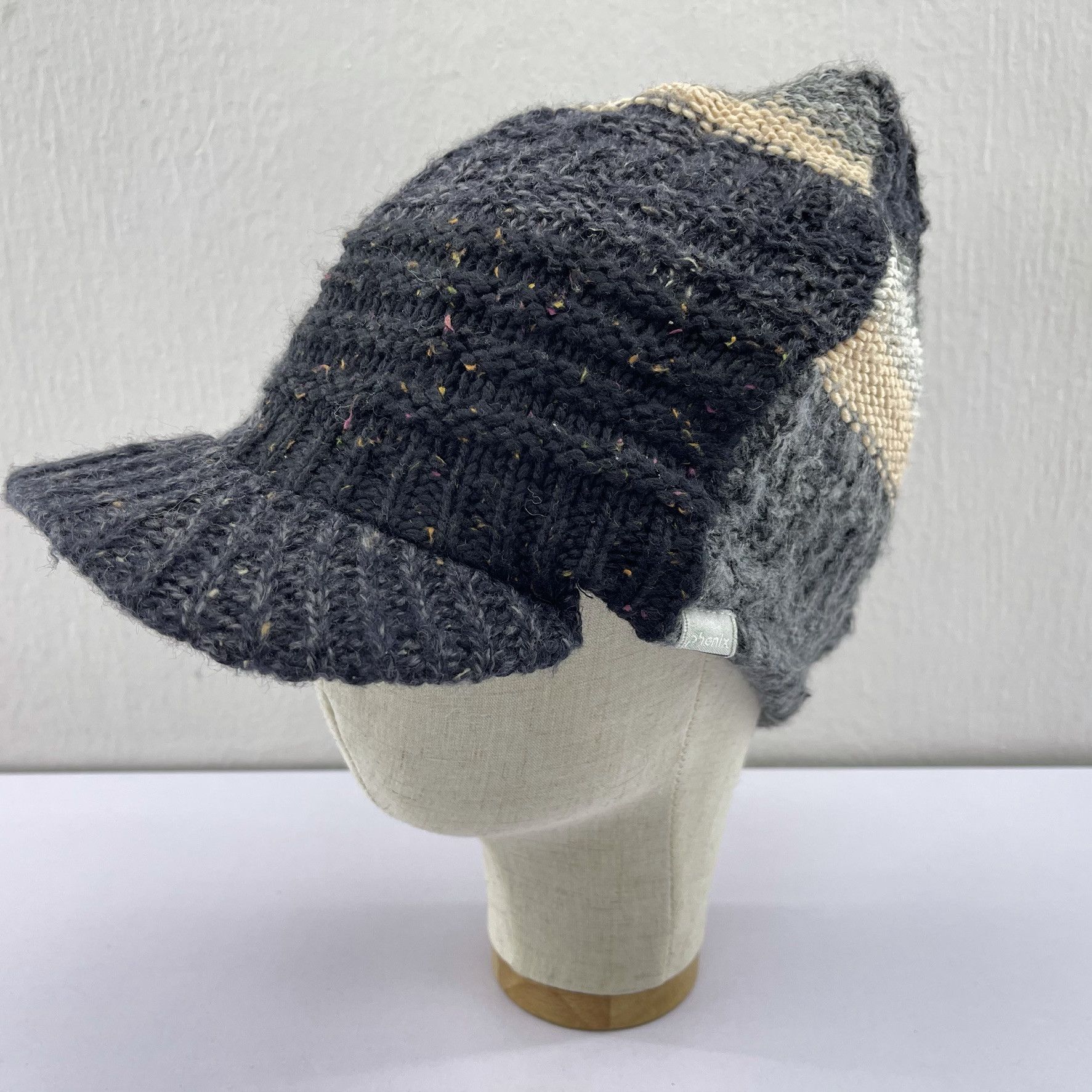 Other Phenix Nice Design Patchwork Knit Hats-BH2039 Size ONE SIZE - 2 Thumbnail