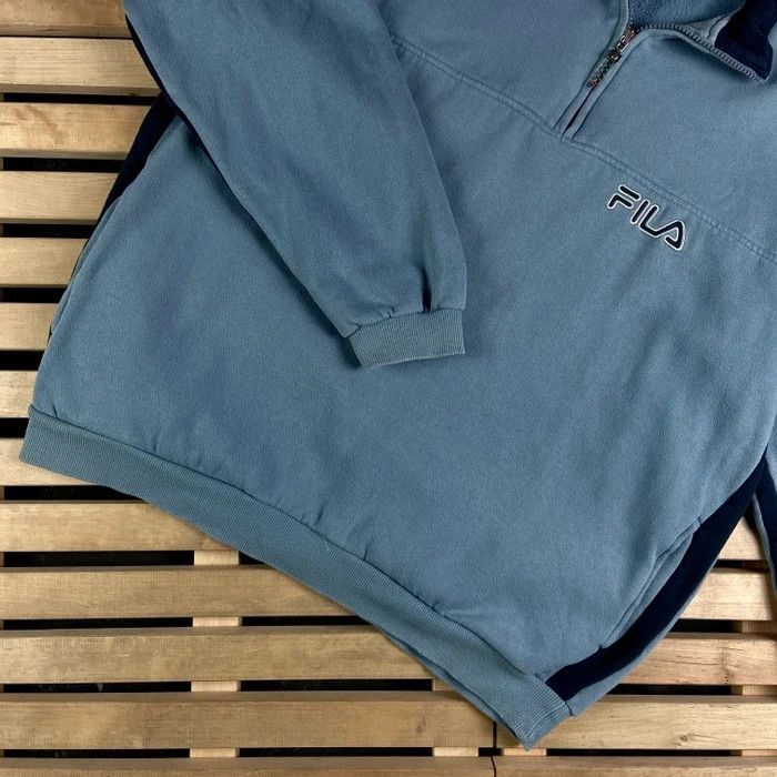 Fila × Vintage Mens Fleece Pullover Sweatshirt Fila Vintage Size XL Size US XL / EU 56 / 4 - 3 Thumbnail