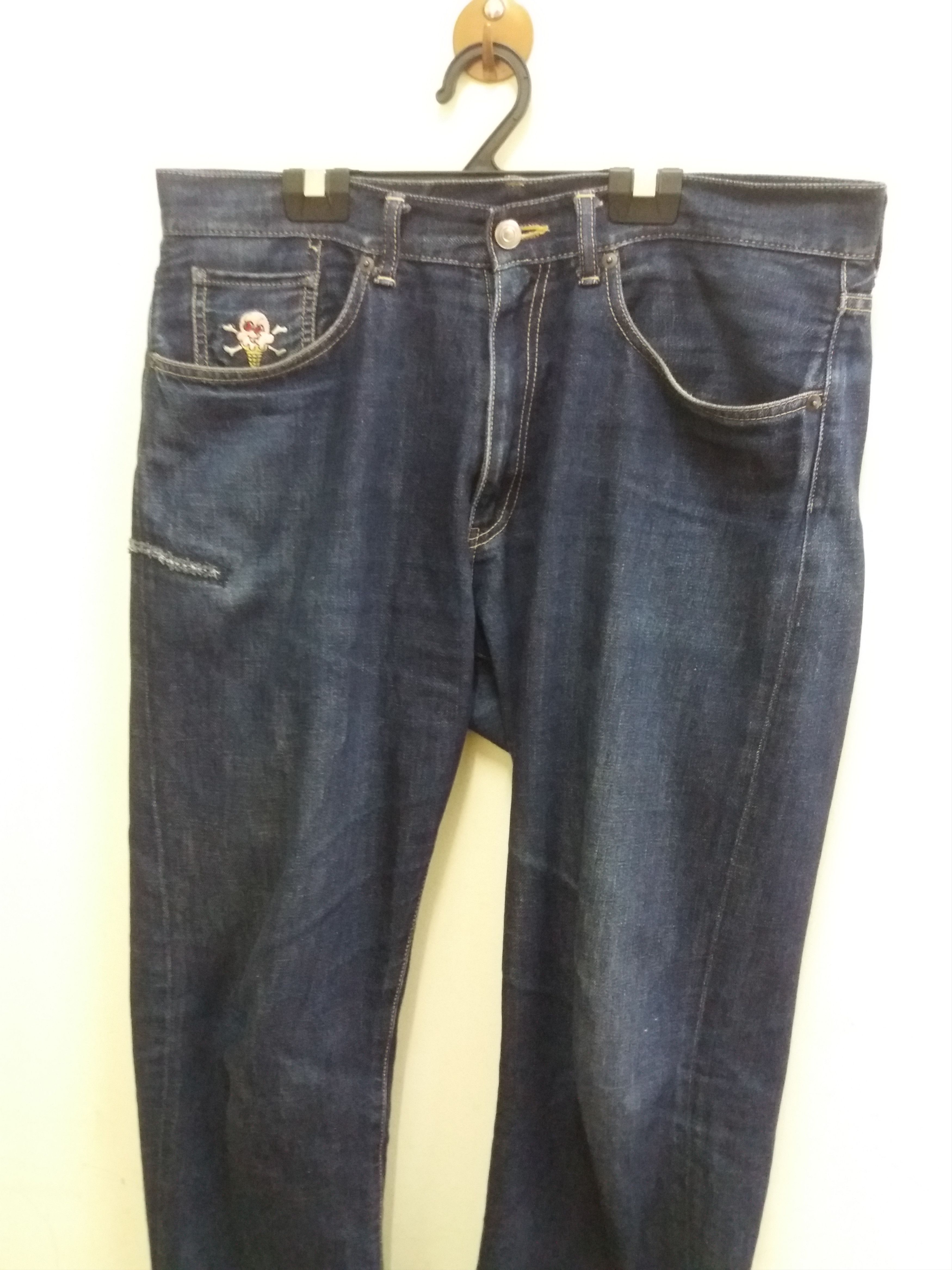 Billionaire Boys Club Billionaire Boys Club distress blue denim jeans Size US 36 / EU 52 - 4 Thumbnail