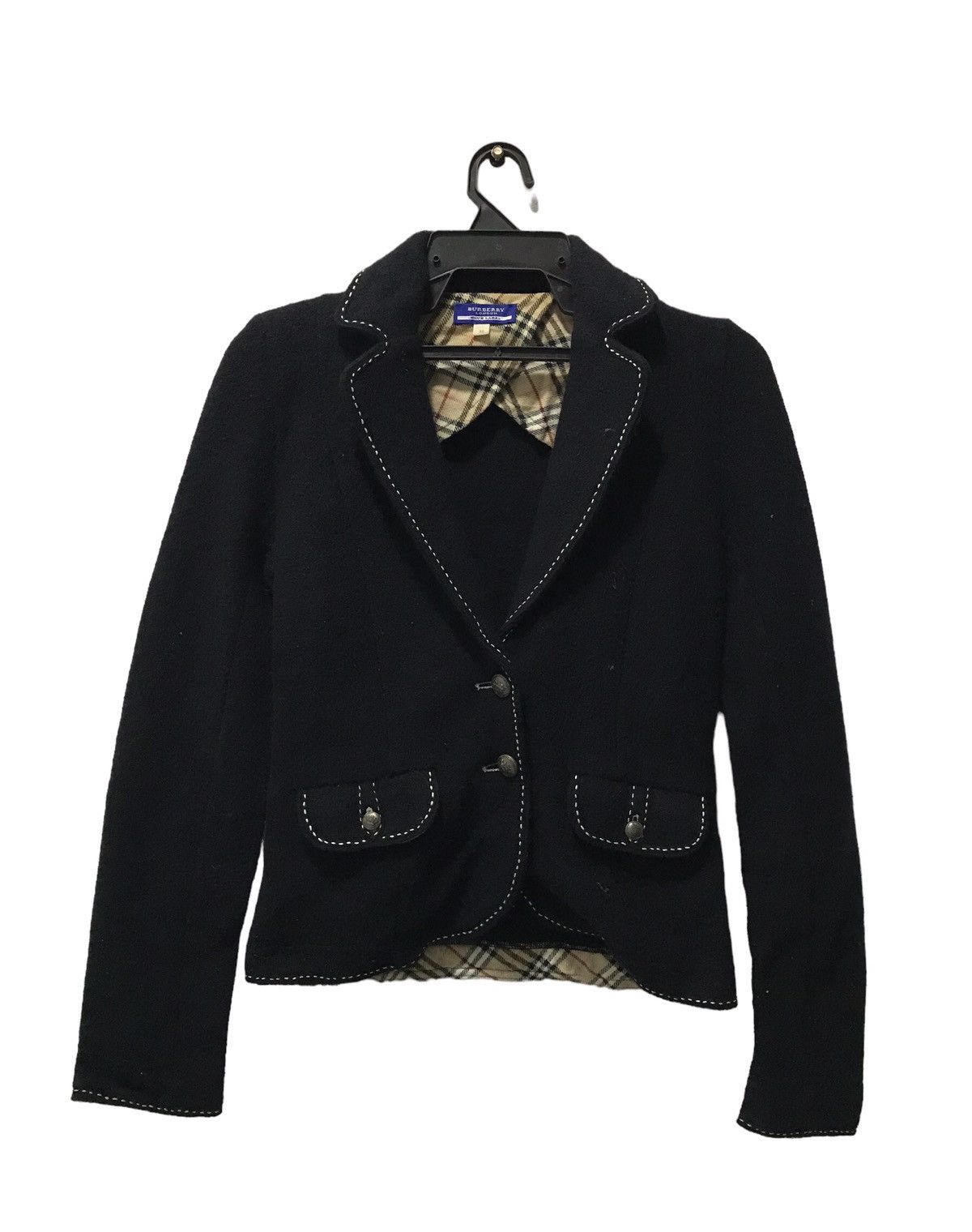 Burberry BURBERRY LONDON BLUE LABEL BLAZER COAT Size US S / EU 44-46 / 1 - 1 Thumbnail