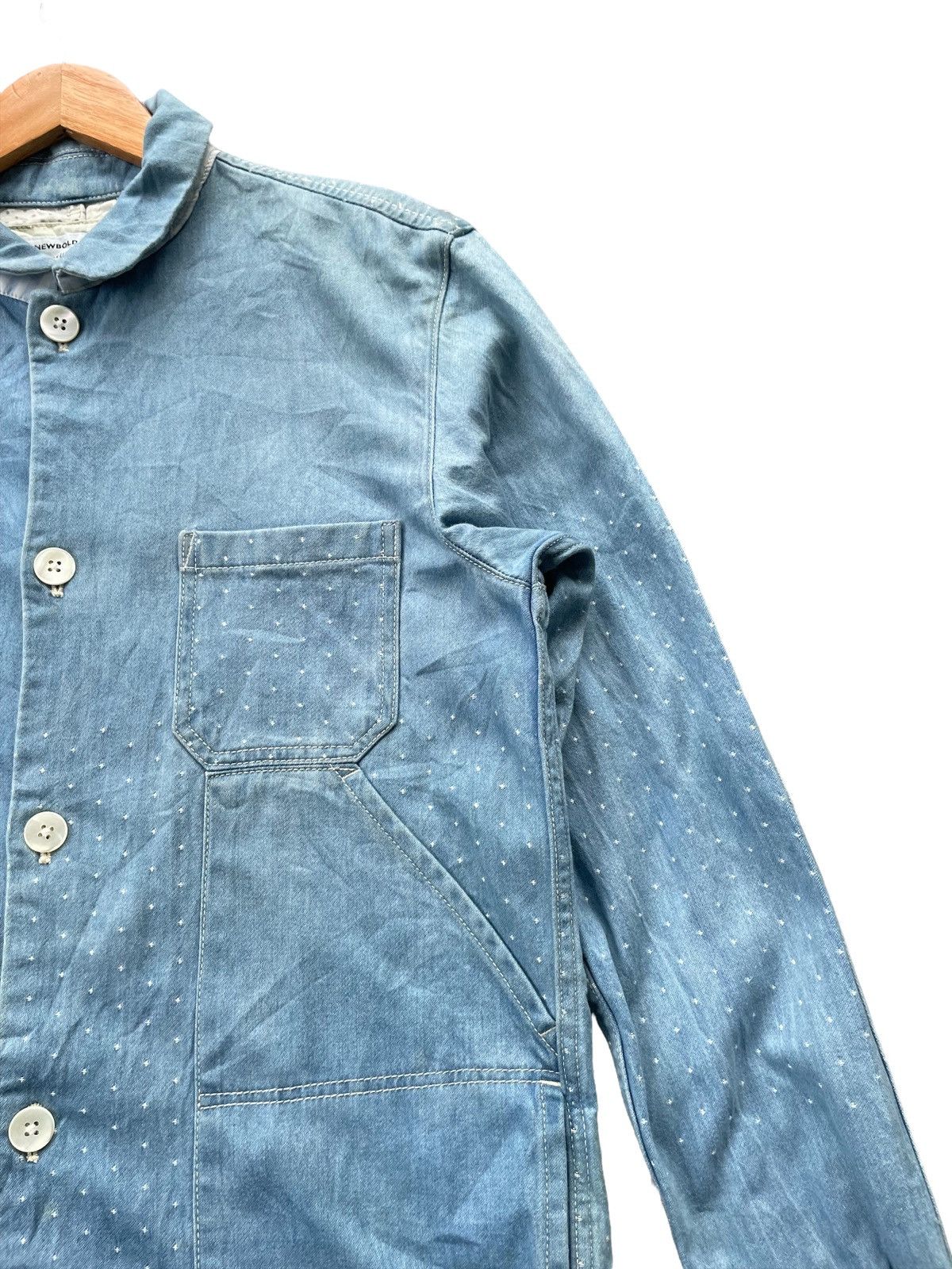 Japanese Brand R.Newbold Sashiko Chore Jacket Size US M / EU 48-50 / 2 - 6 Thumbnail