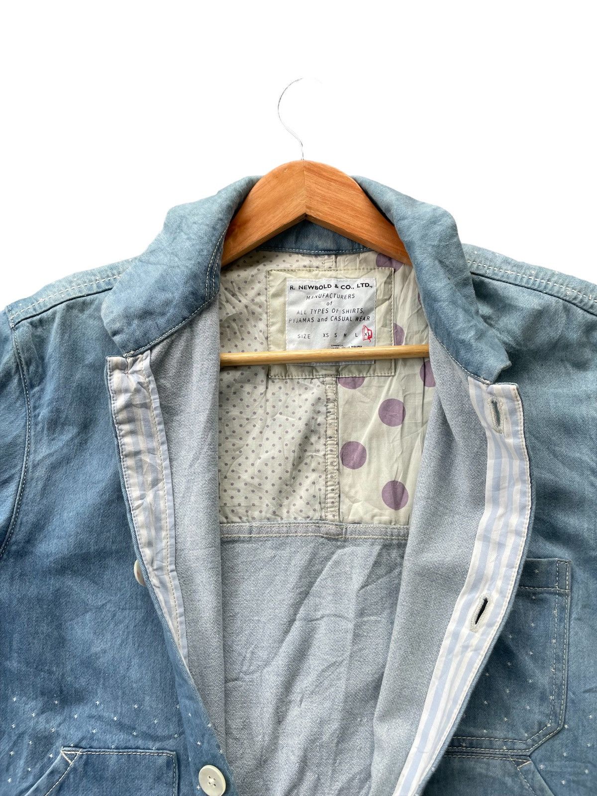Japanese Brand R.Newbold Sashiko Chore Jacket Size US M / EU 48-50 / 2 - 11 Thumbnail