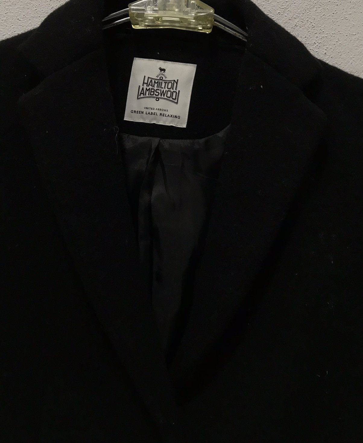 Japanese Brand × United Arrows HAMILTON LAMBSWOOL UNITED ARROWS LONG BLAZER COAT Size US M / EU 48-50 / 2 - 3 Thumbnail