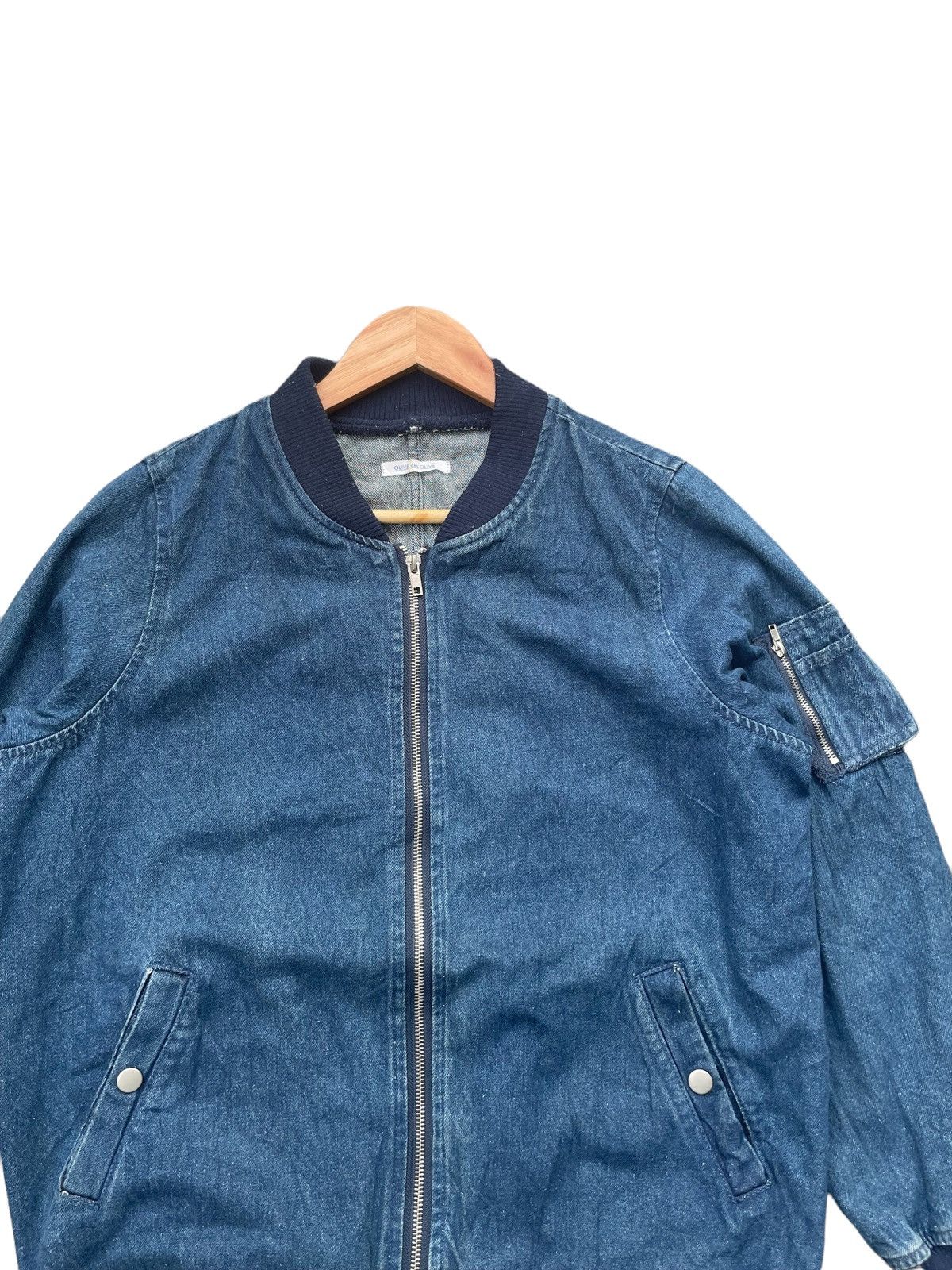 Japanese Brand Olive des Olive Denim Bomber Jacket Size L / US 10 / IT 46 - 5 Thumbnail