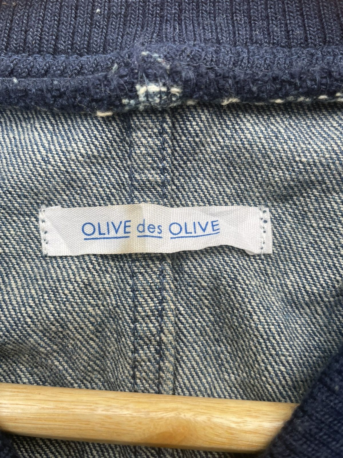 Japanese Brand Olive des Olive Denim Bomber Jacket Size L / US 10 / IT 46 - 10 Thumbnail